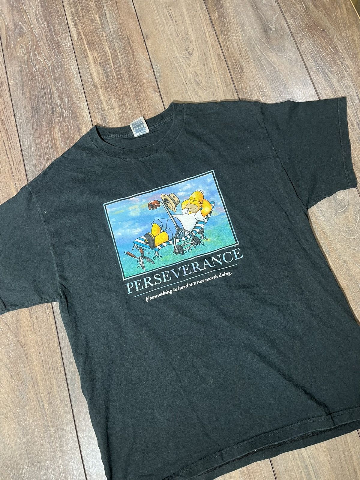 The Simpsons X Vintage Vintage Y2k Simpsons Perseverance Comedy T Shirt Hoodie, Sweatshirt | PodTeesHub.com