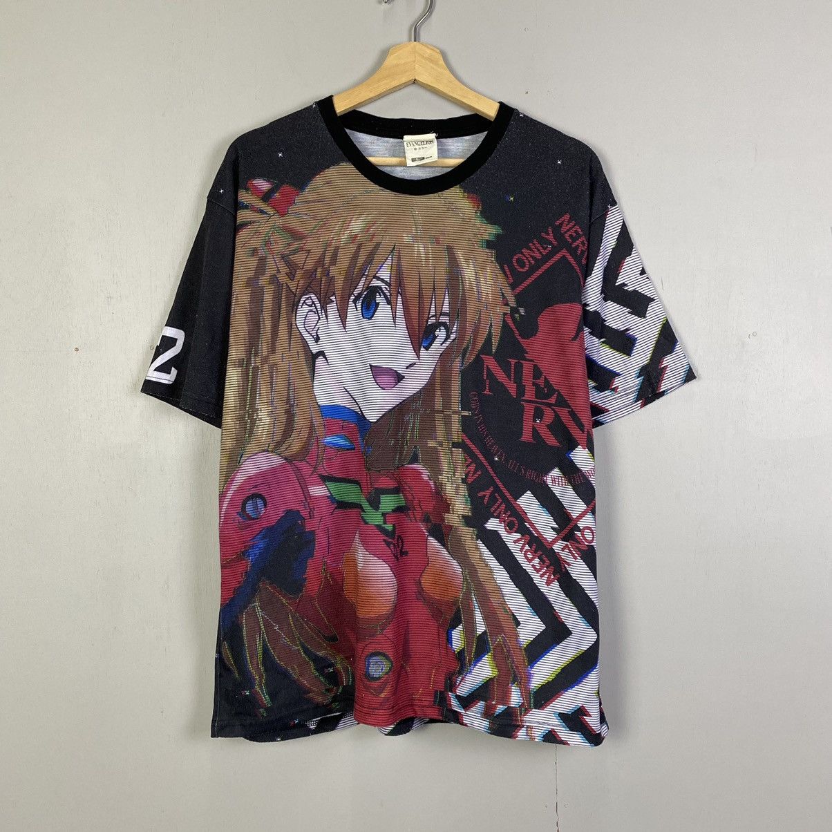 Japanese Brand X Vintage Rare Vintage Evangelion Nerv Tokyo 3 Fullprint T-Shirts, Hoodie, Sweatshirt