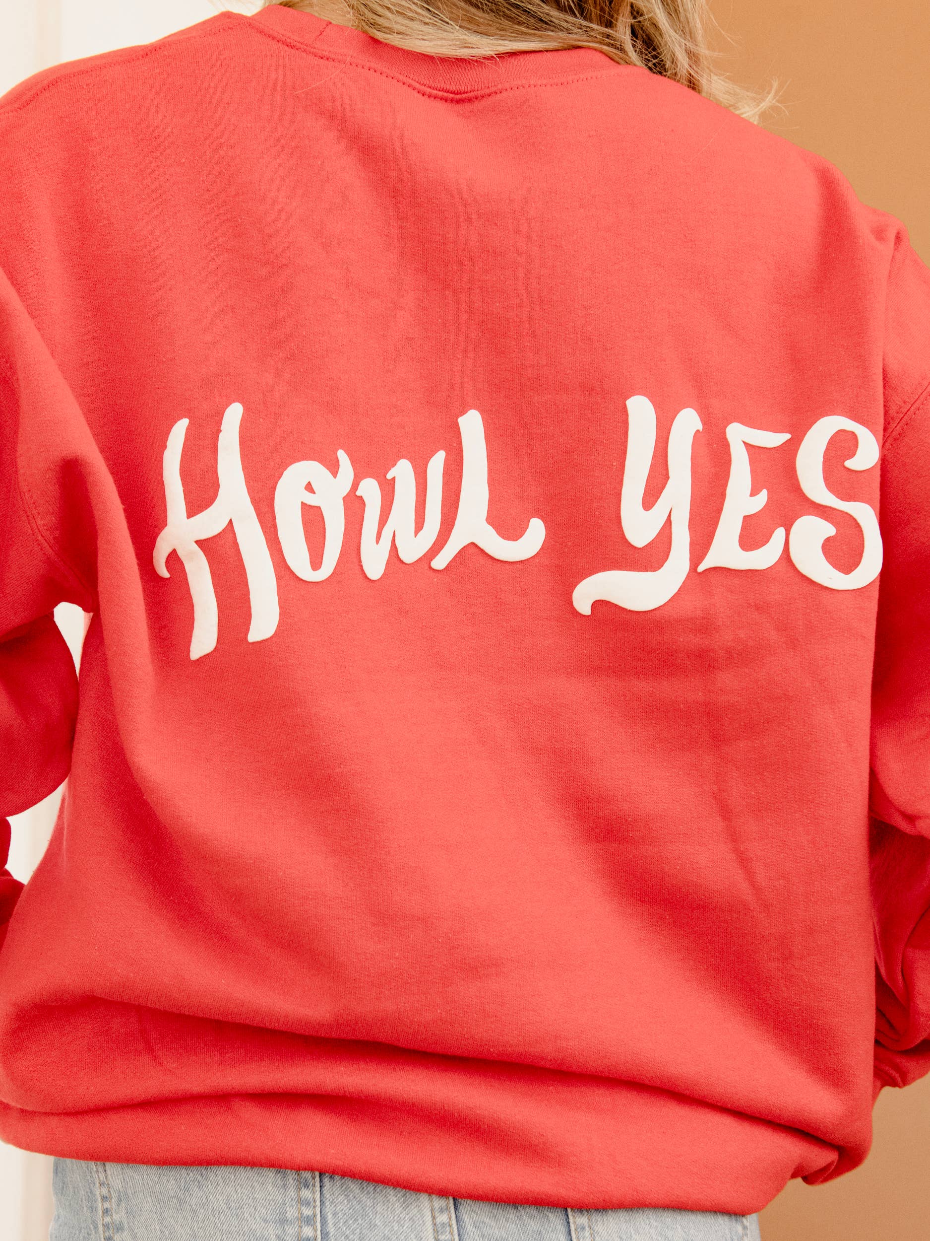 Asu Red Wolves Howl Yes Lyric Puff Ink Red Sweatshirt T-Shirts, Hoodie | PodTeesHub.com