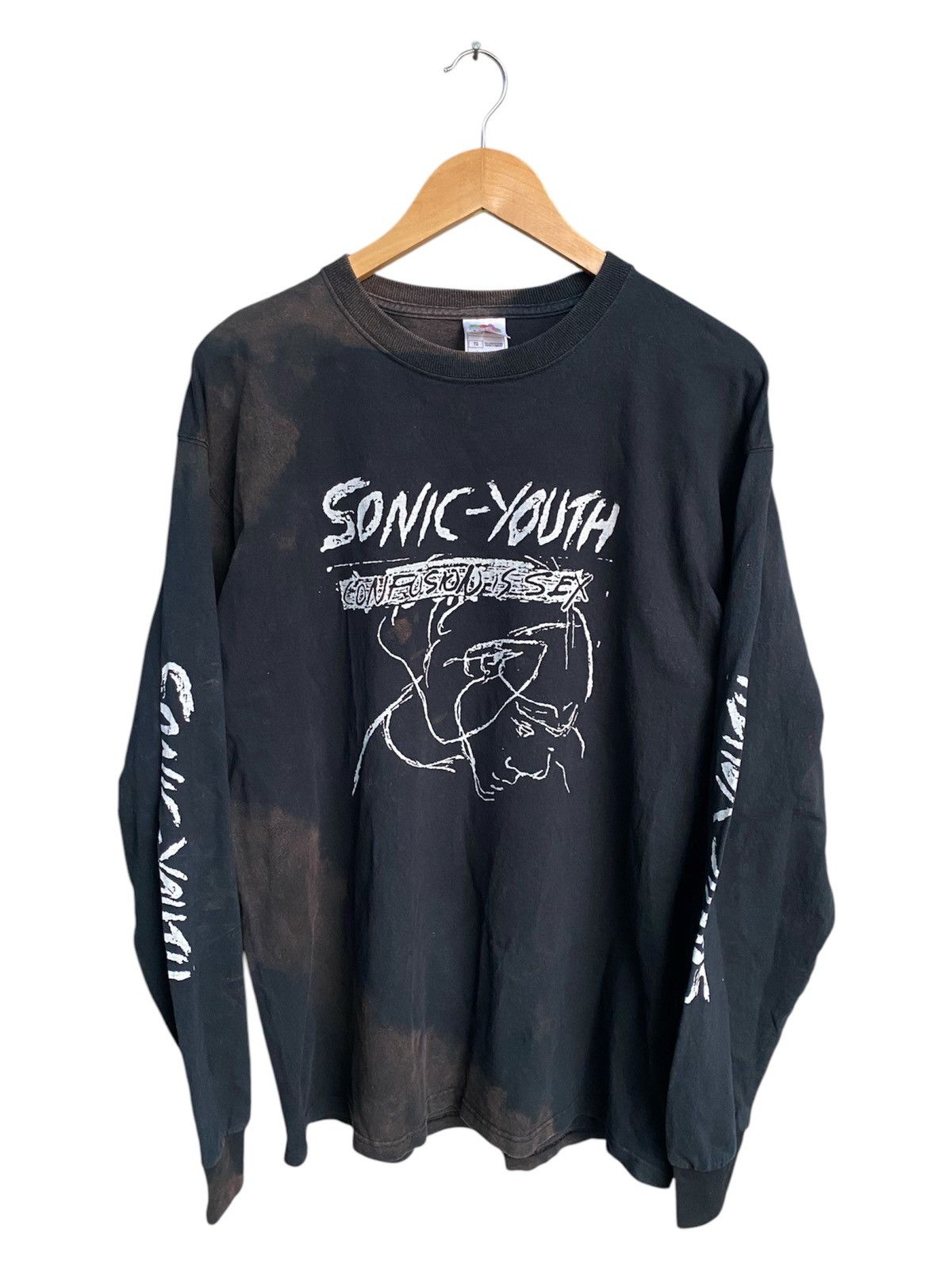 Vintage Faded Sonic Youth Confusion Sex Long Sleeve T-Shirts, Hoodie, Sweatshirt | PodTeesHub.com