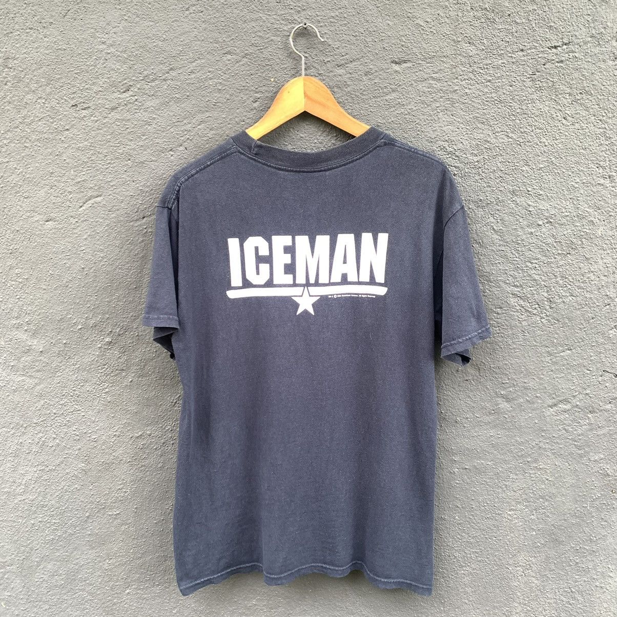 Vintage Thrashed Faded Y2k Top Gun Iceman Movie Tee Hoodie, Sweatshirt | PodTeesHub.com