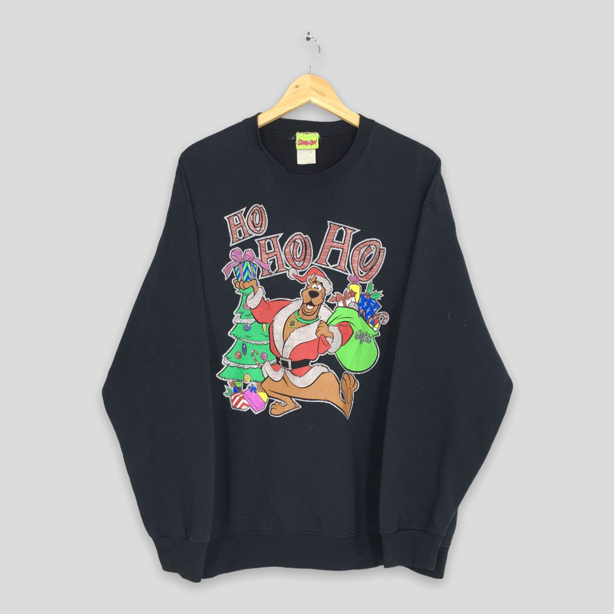 Vintage Scooby Doo Scary Movies Christmas Black Sweatshirt Xl T-Shirts, Hoodie | PodTeesHub.com