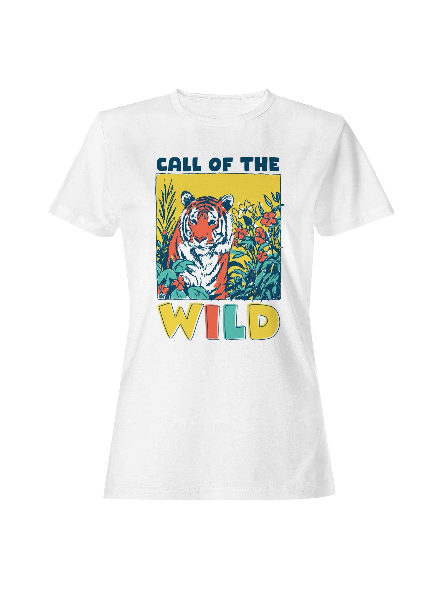 Call of the Wild Tiger Art Women's T-Shirt Hoodie, Sweatshirt | PodTeesHub.com
