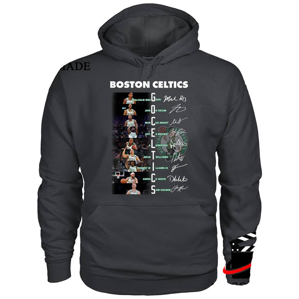Unique Signature All Member Boston Celtics Basketball Hoodie T-Shirts, Sweatshirt | PodTeesHub.com
