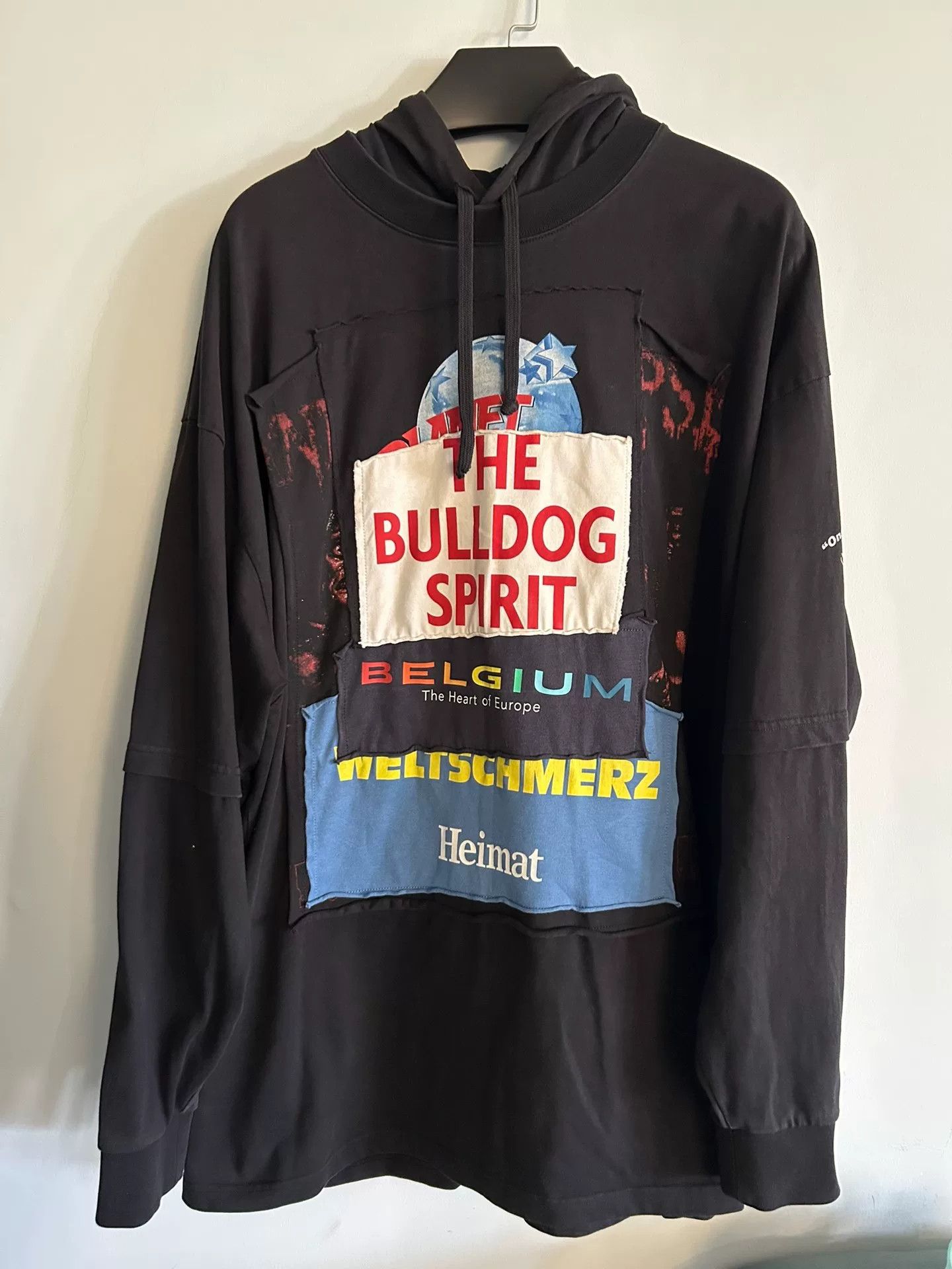 Vetements Black Graphic Hoodie Size Small T-Shirts, Sweatshirt | PodTeesHub.com