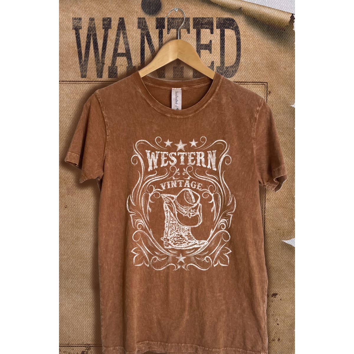 Western Vintage  Mineral Wash Vintage  Graphic  Tee Hoodie, Sweatshirt | PodTeesHub.com
