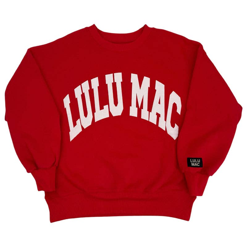 Lulu Mac Sweatshirt Red/White - Puff T-Shirts, Hoodie | PodTeesHub.com