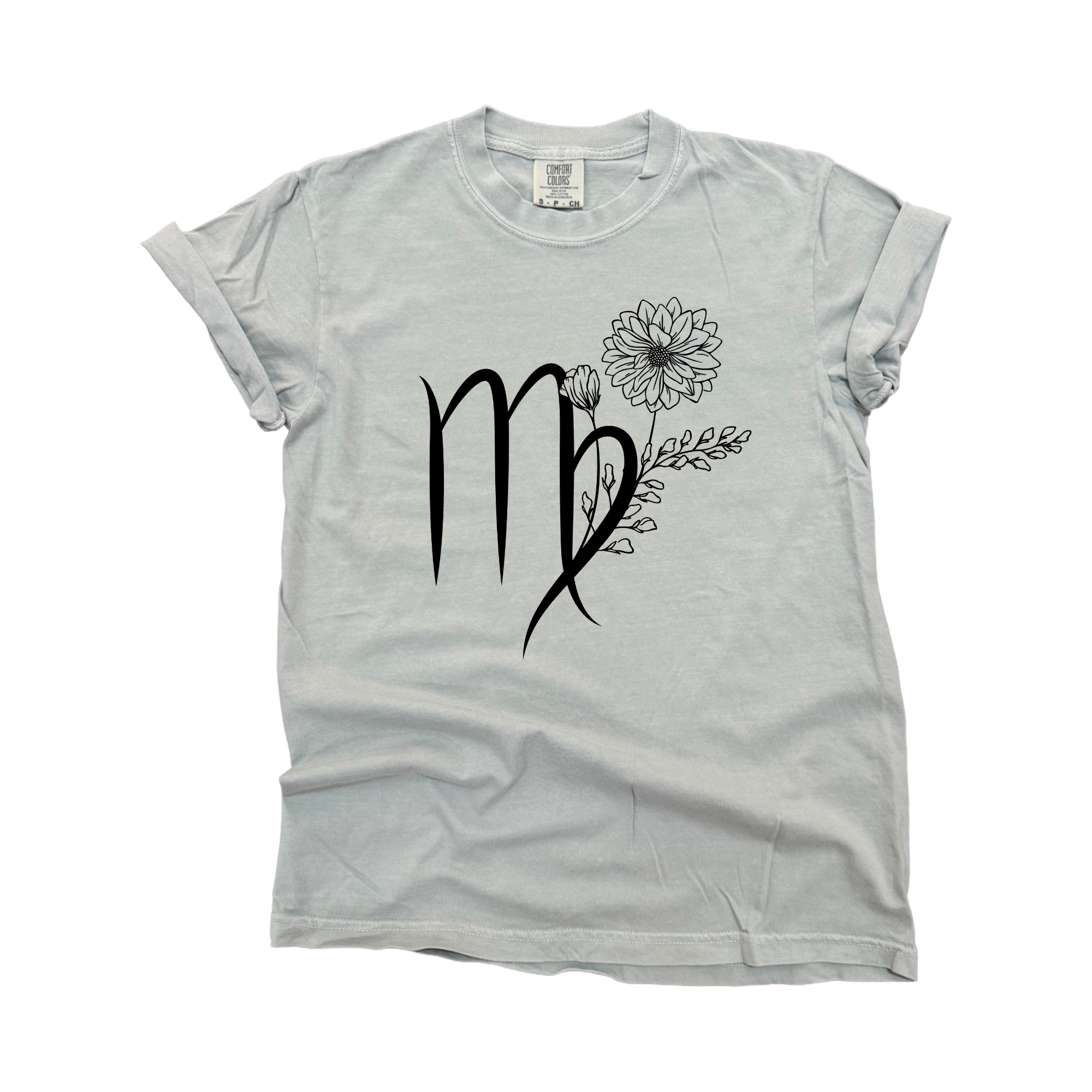 Virgo Floral Zodiac Tee Hoodie, Sweatshirt | PodTeesHub.com