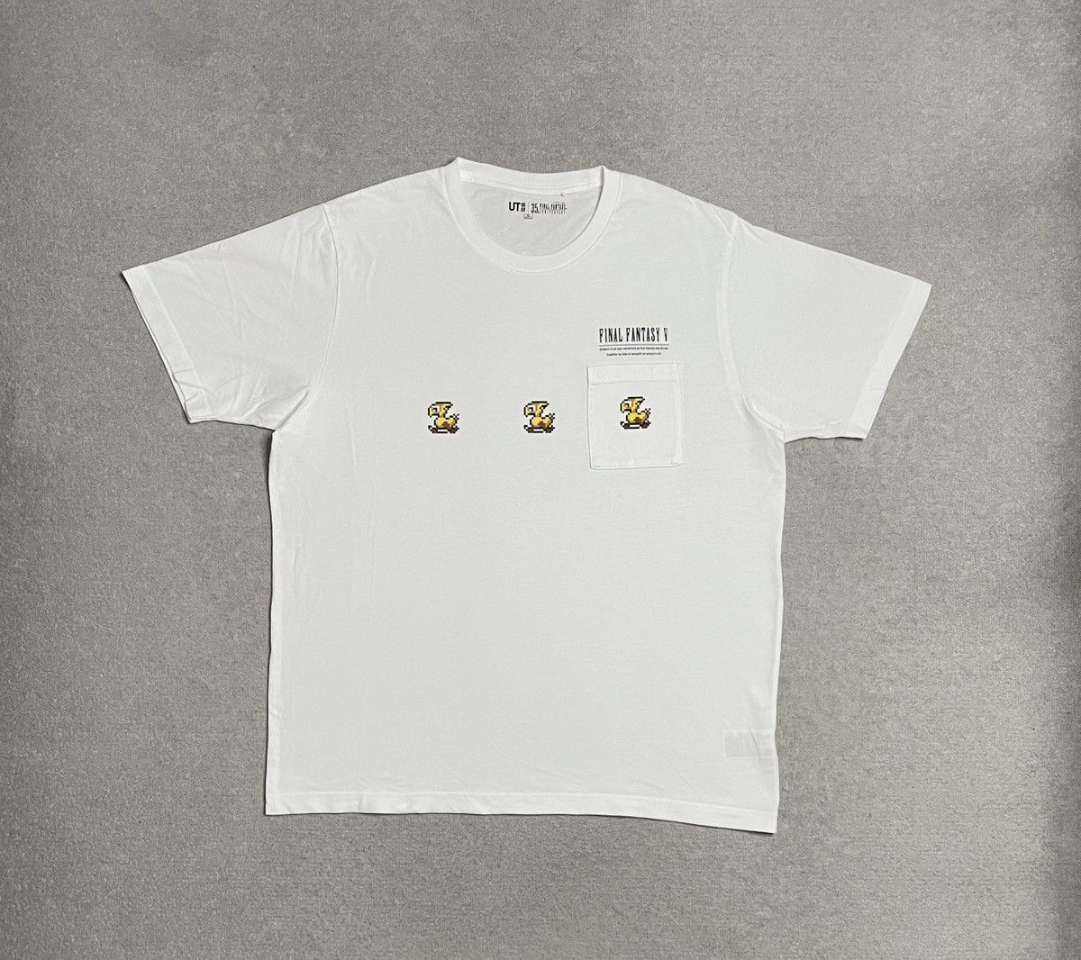 Uniqlo Vintage White T Shirt Tee Uniqlo Final Fanatasy Anniversary Hoodie, Sweatshirt | PodTeesHub.com