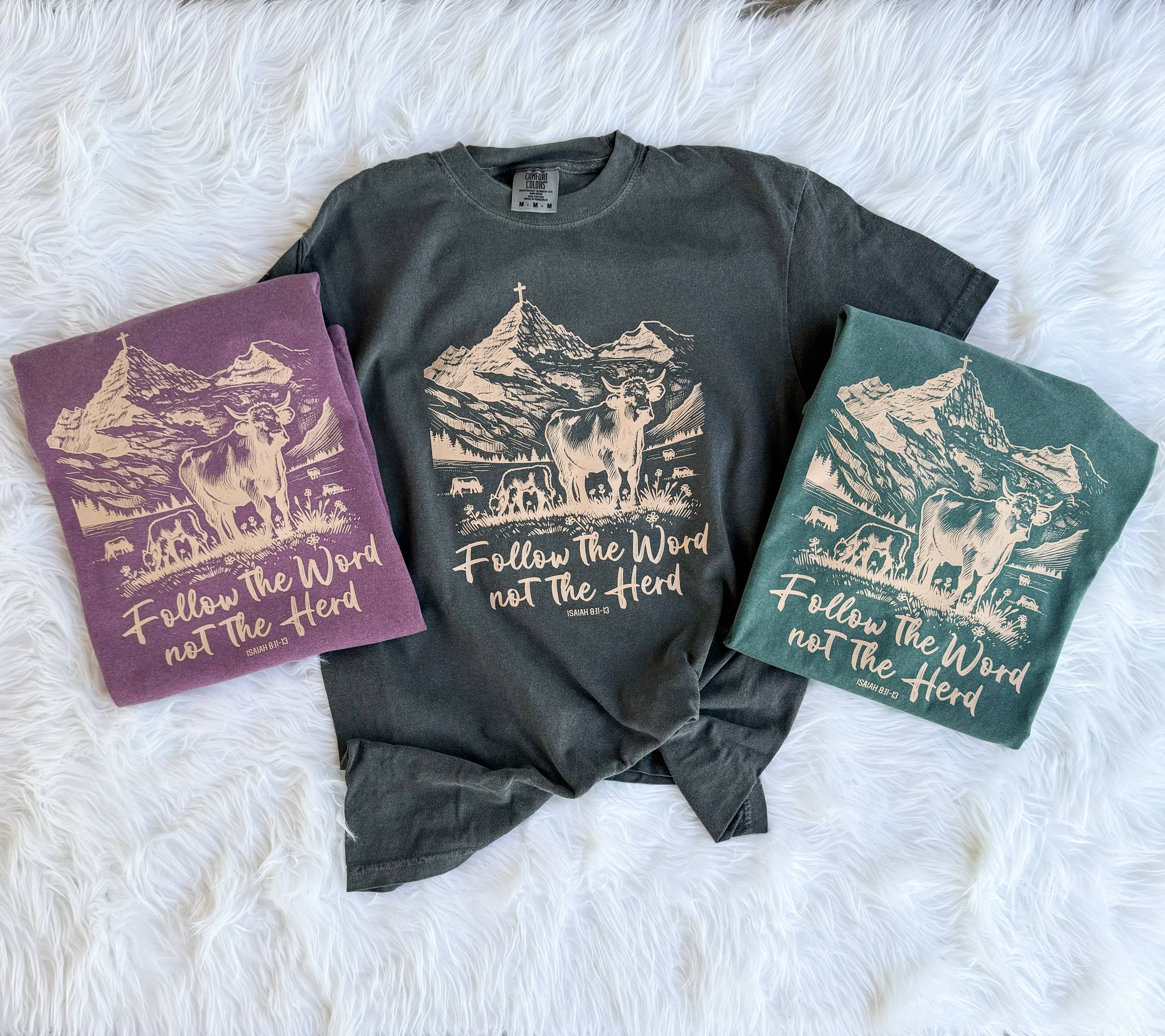 Follow the Word Christian Tee - Faith Spring Graphic Tee Hoodie, Sweatshirt | PodTeesHub.com