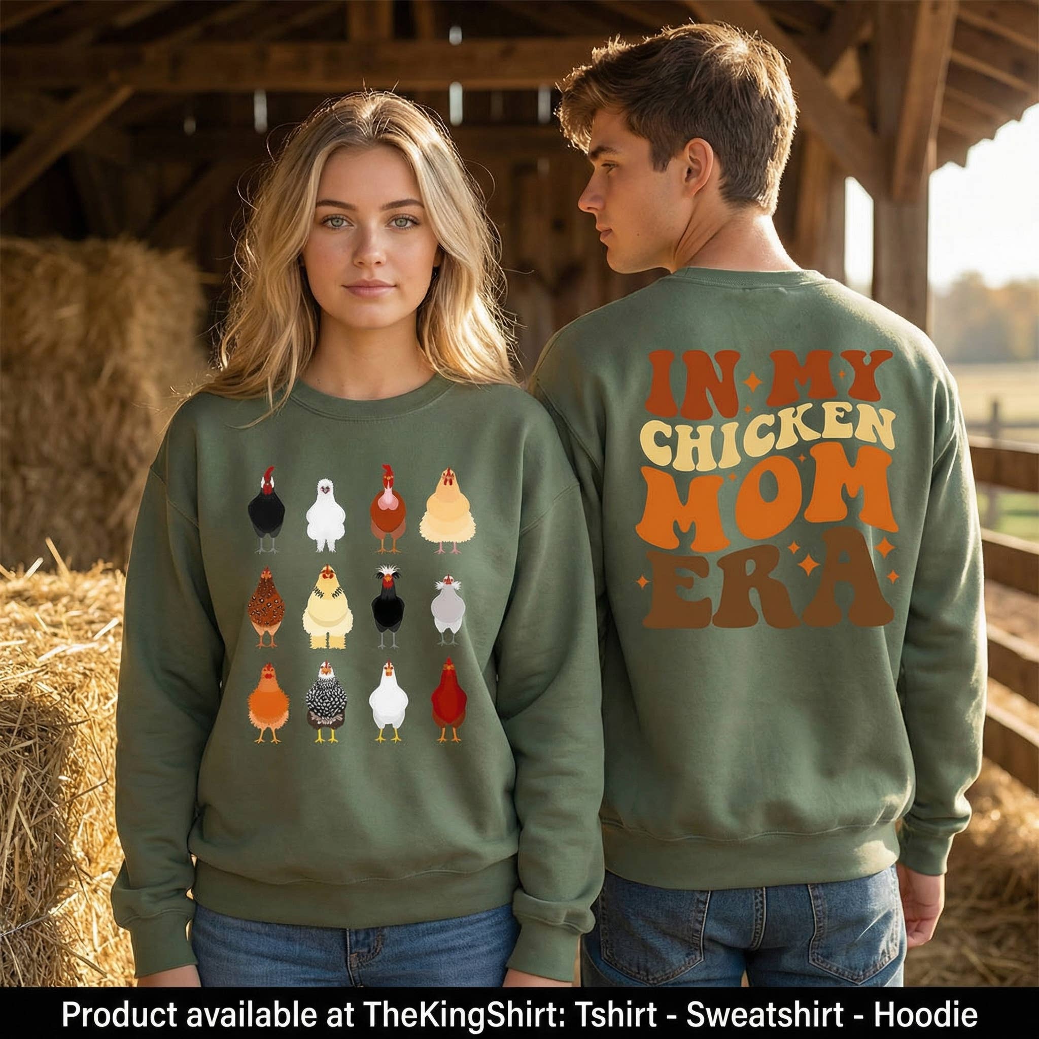 In My Chicken Mom Era Sweatshirt - Thanksgiving Chickens Tee Hoodie | PodTeesHub.com