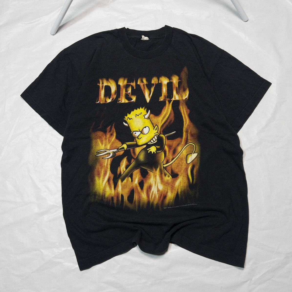 The Simpsons Vintage 1999 Bart Simpson Devil T Shirt Hoodie, Sweatshirt | PodTeesHub.com