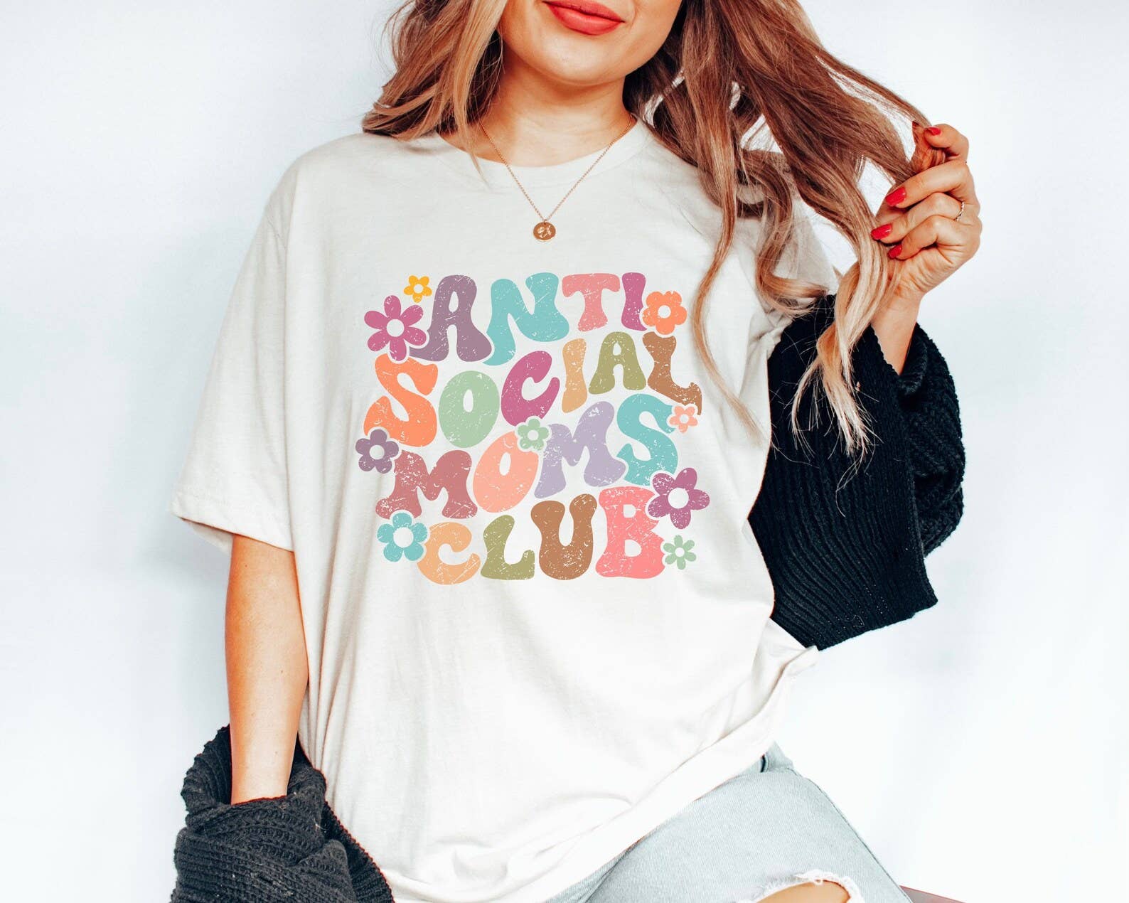 Anti Social Moms Club T-Shirt Hoodie, Sweatshirt | PodTeesHub.com