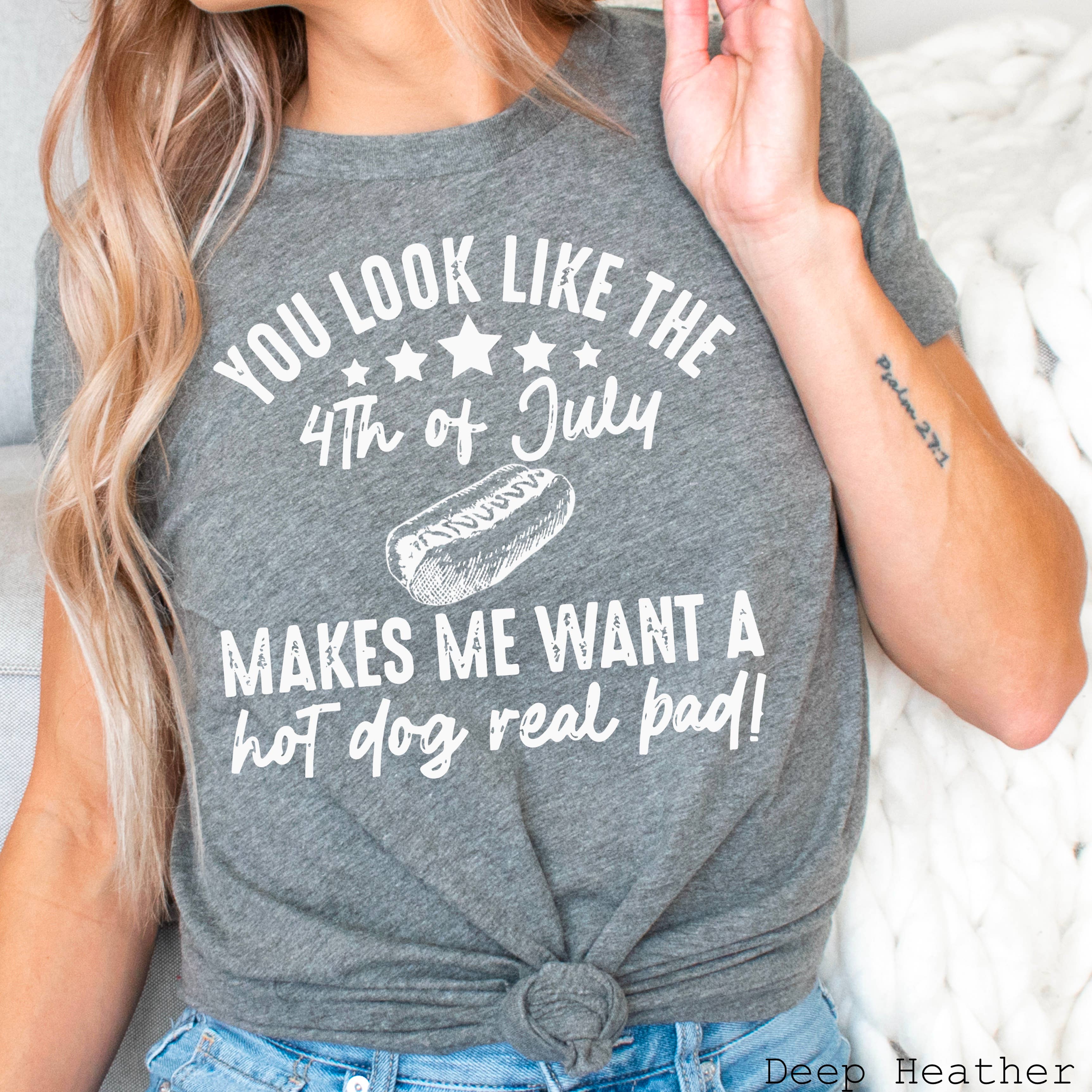 You Look Like the 4th of July Graphic Tee  | Bella Canvas Hoodie, Sweatshirt | PodTeesHub.com