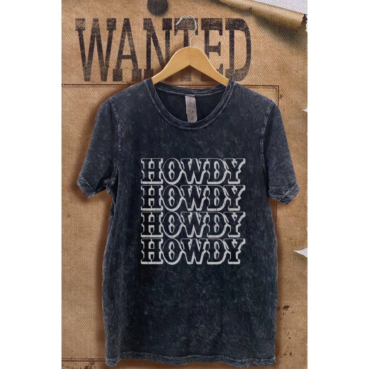 Howdy  Mineral Wash Vintage  Graphic  Tee Hoodie, Sweatshirt | PodTeesHub.com