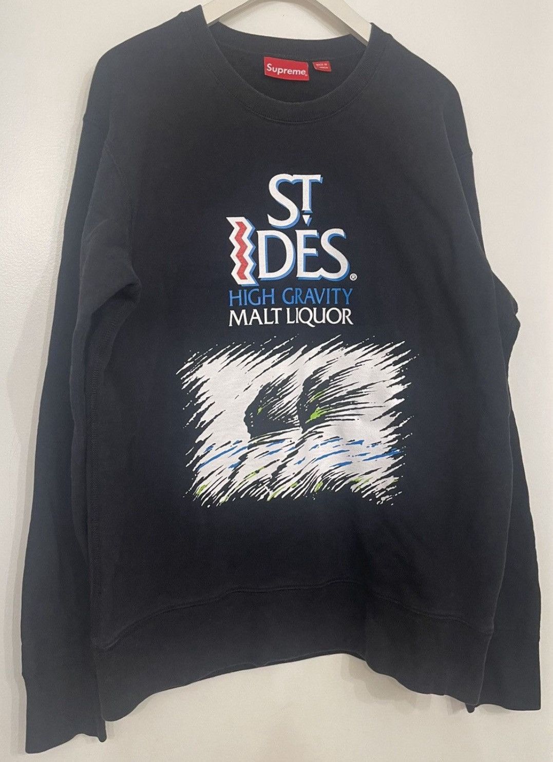 St Ides Crewneck Sweater Medium Black Rare T-Shirts, Hoodie, Sweatshirt | PodTeesHub.com