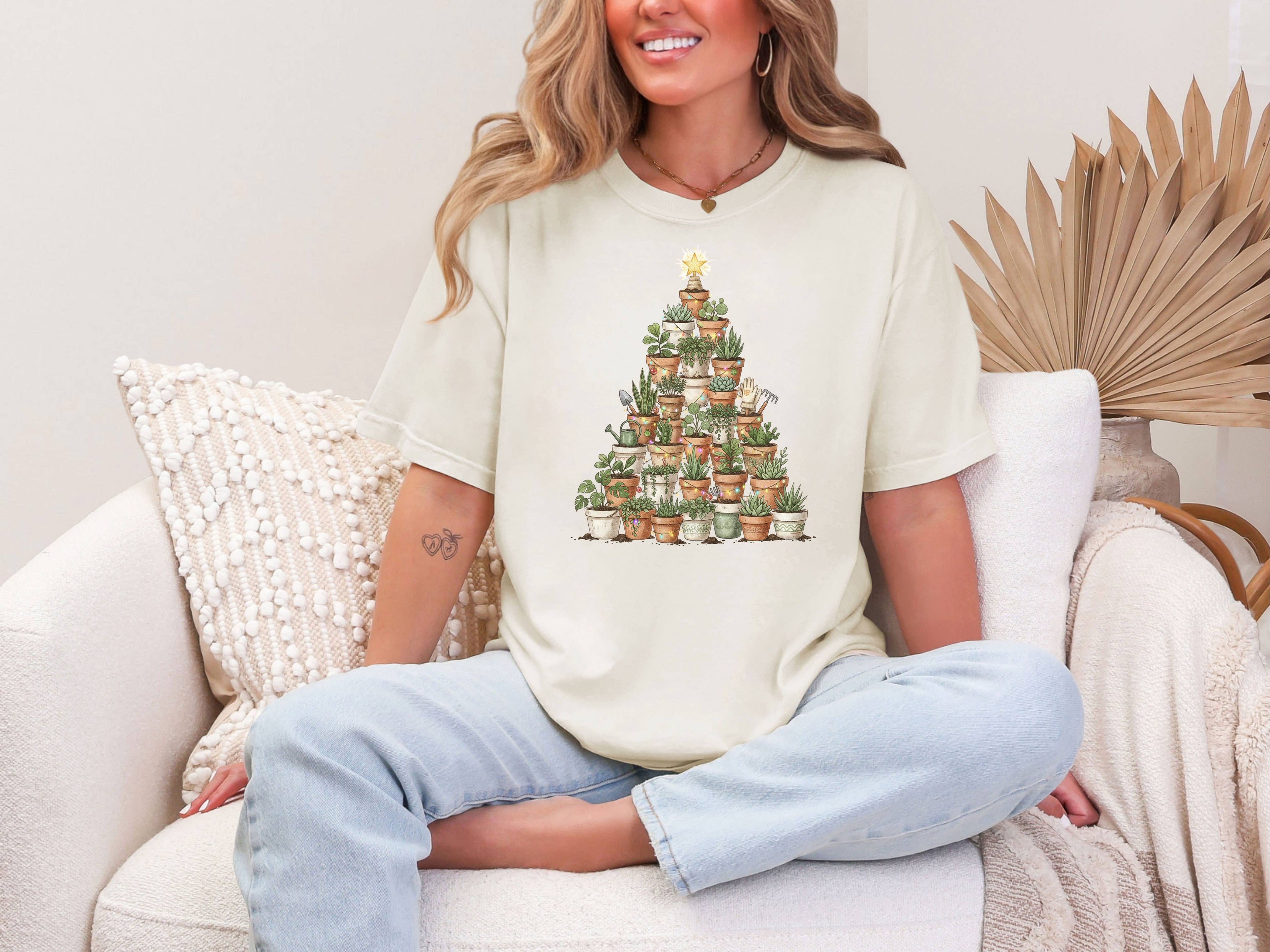 Christmas Plant Tree Shirt Funny Plant Lover Holiday T-Shirt Hoodie, Sweatshirt | PodTeesHub.com