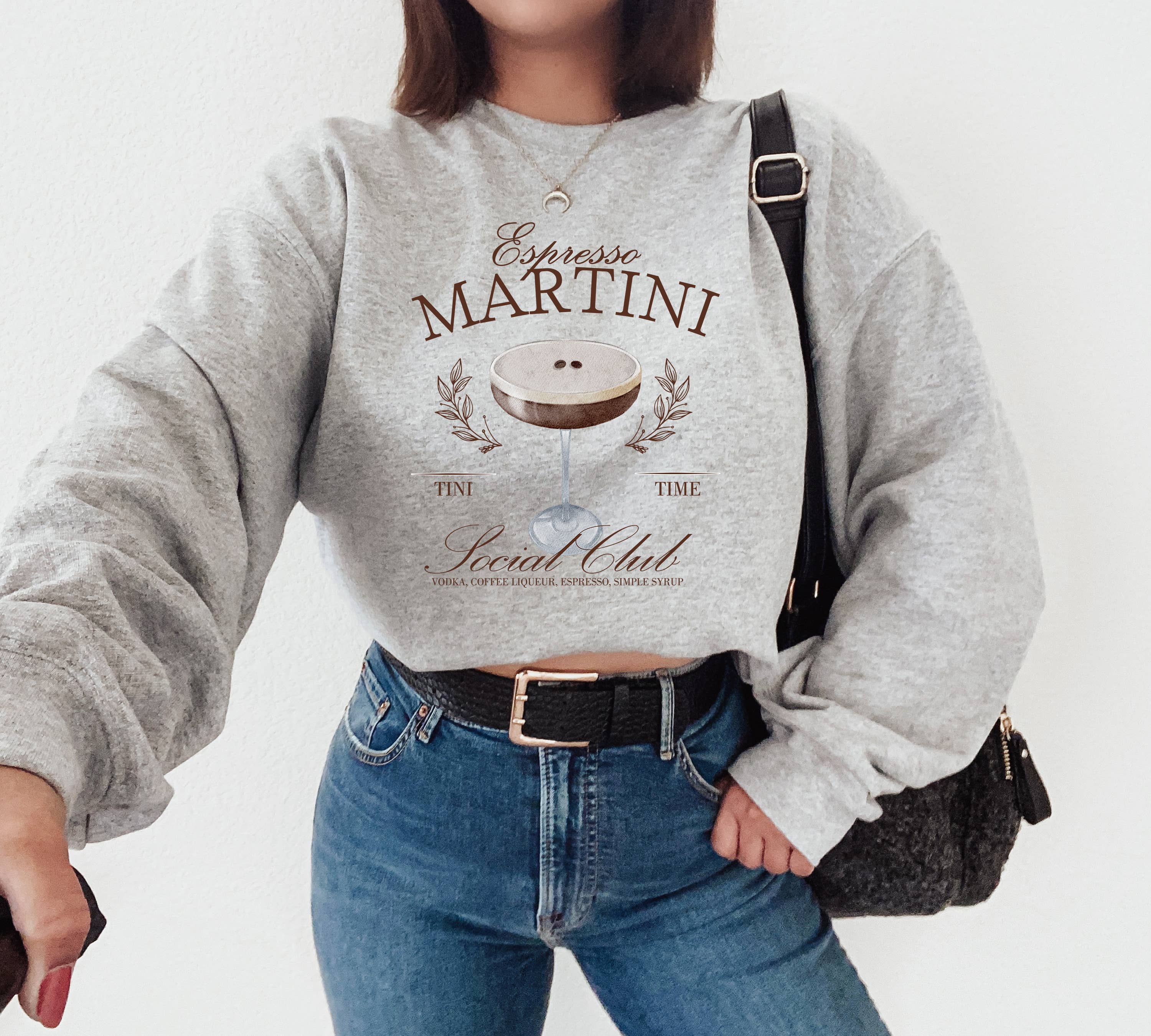 Espresso Martini Social Club, Tini Time Sweatshirt, Trendy T-Shirts, Hoodie | PodTeesHub.com
