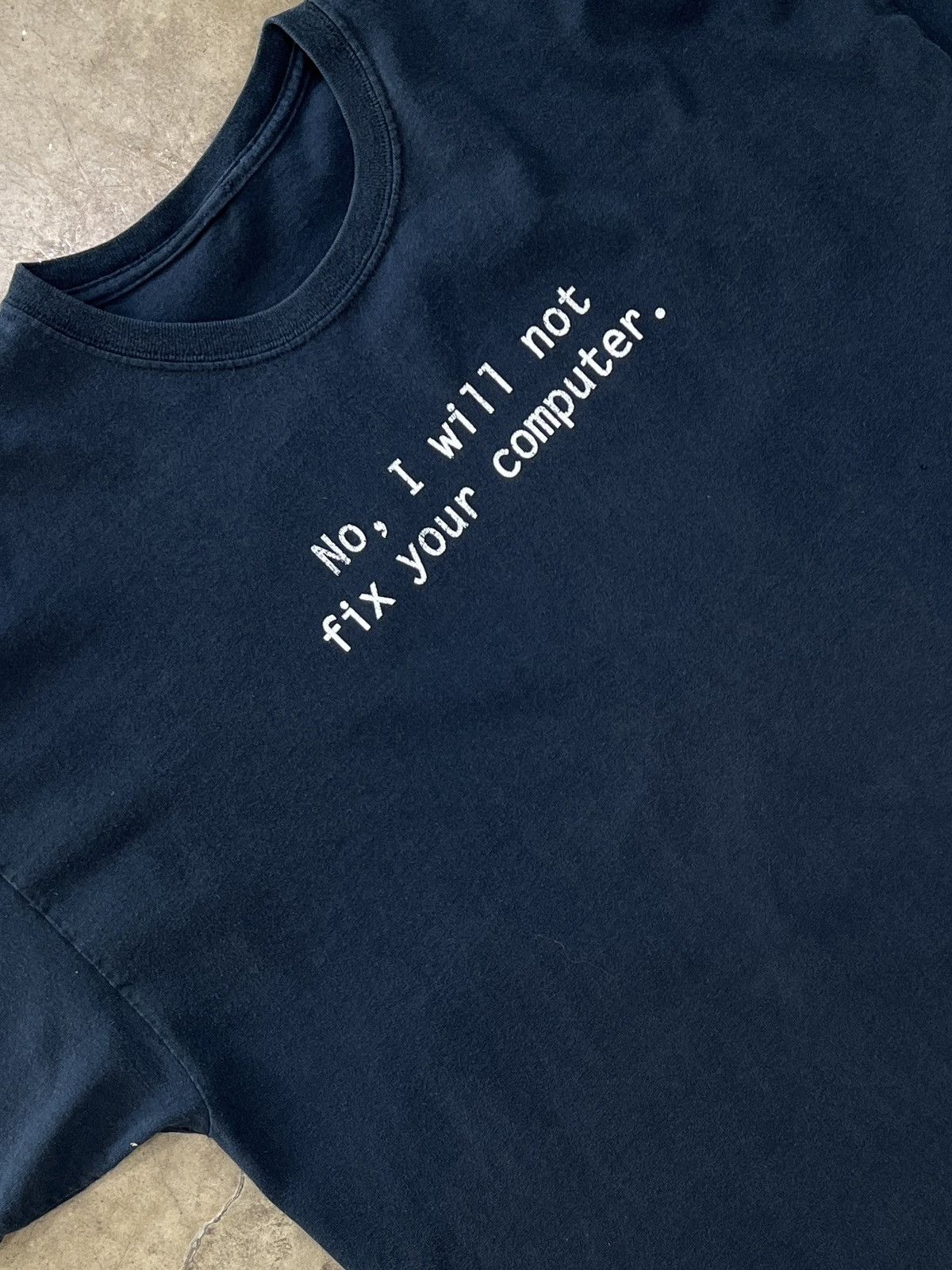 Vintage Not Fix Computer Tech Graphic Tee Large Hoodie, Sweatshirt | PodTeesHub.com