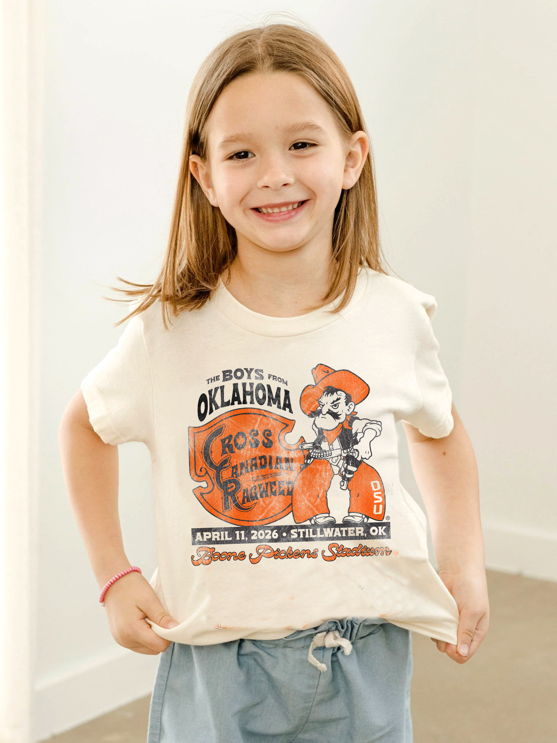 Children's Cross Canadian Ragweed Osu Pistol Pete Cream Tee Hoodie, Sweatshirt | PodTeesHub.com