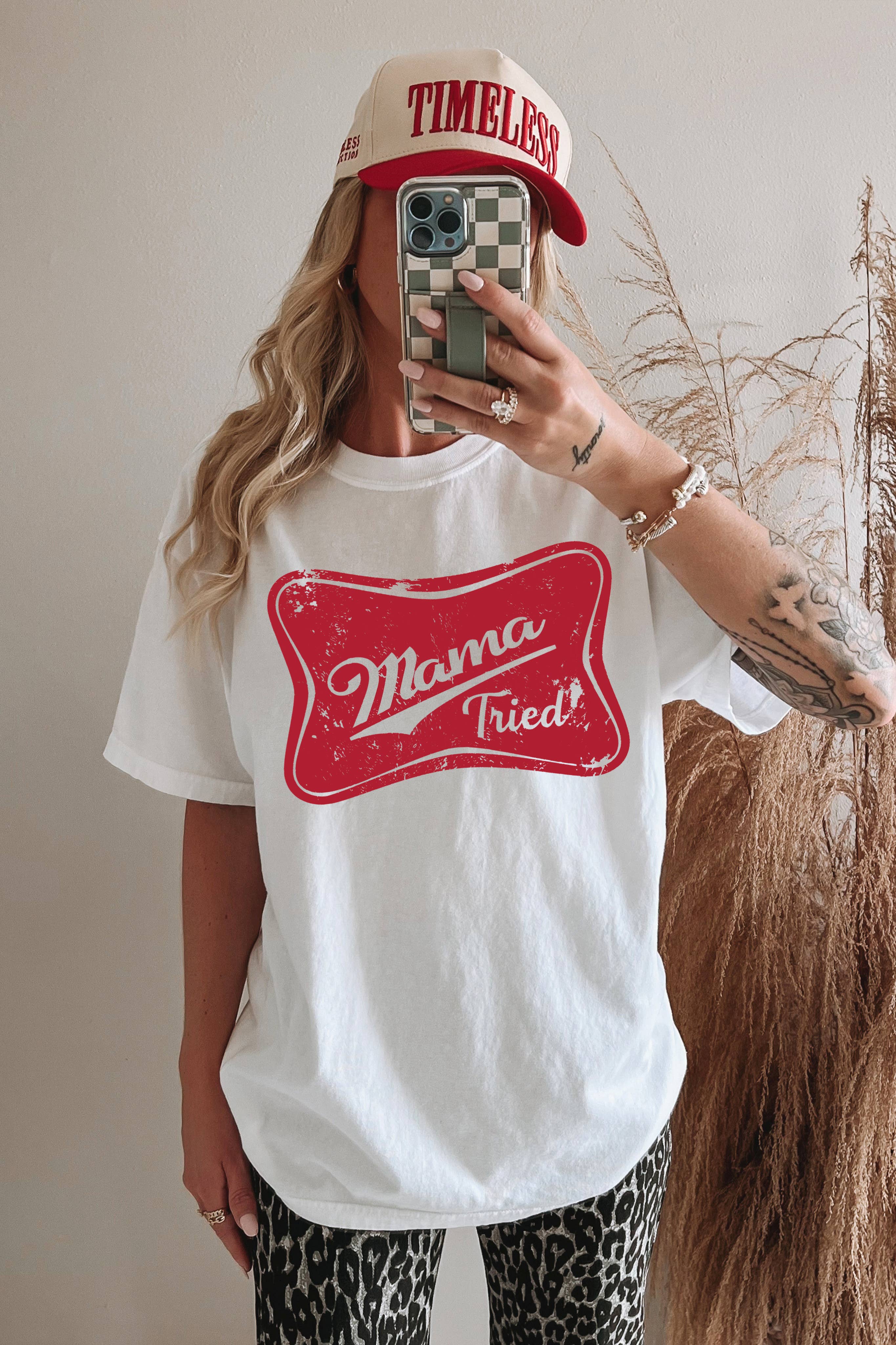 Mama Tried Graphic Tee Hoodie, Sweatshirt | PodTeesHub.com