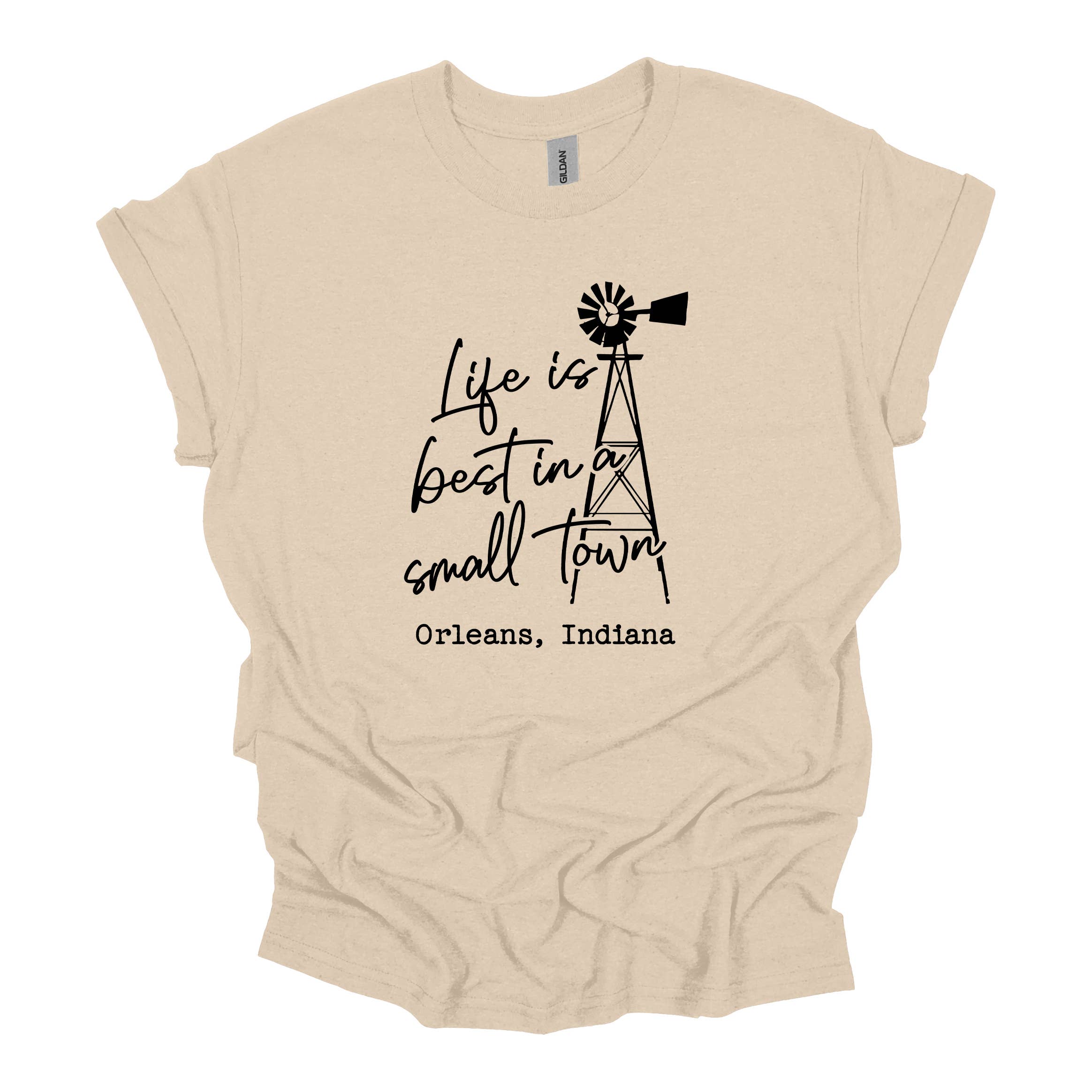 Life Is Best Windmill Personalized Tee Hoodie, Sweatshirt | PodTeesHub.com