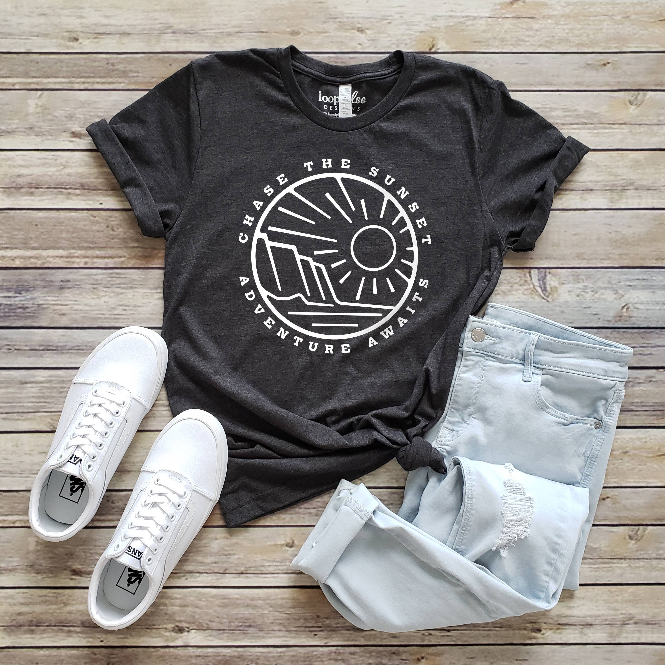 Chase the Sunset Tee | Outdoor | Sizes XS-2XL Hoodie, Sweatshirt | PodTeesHub.com