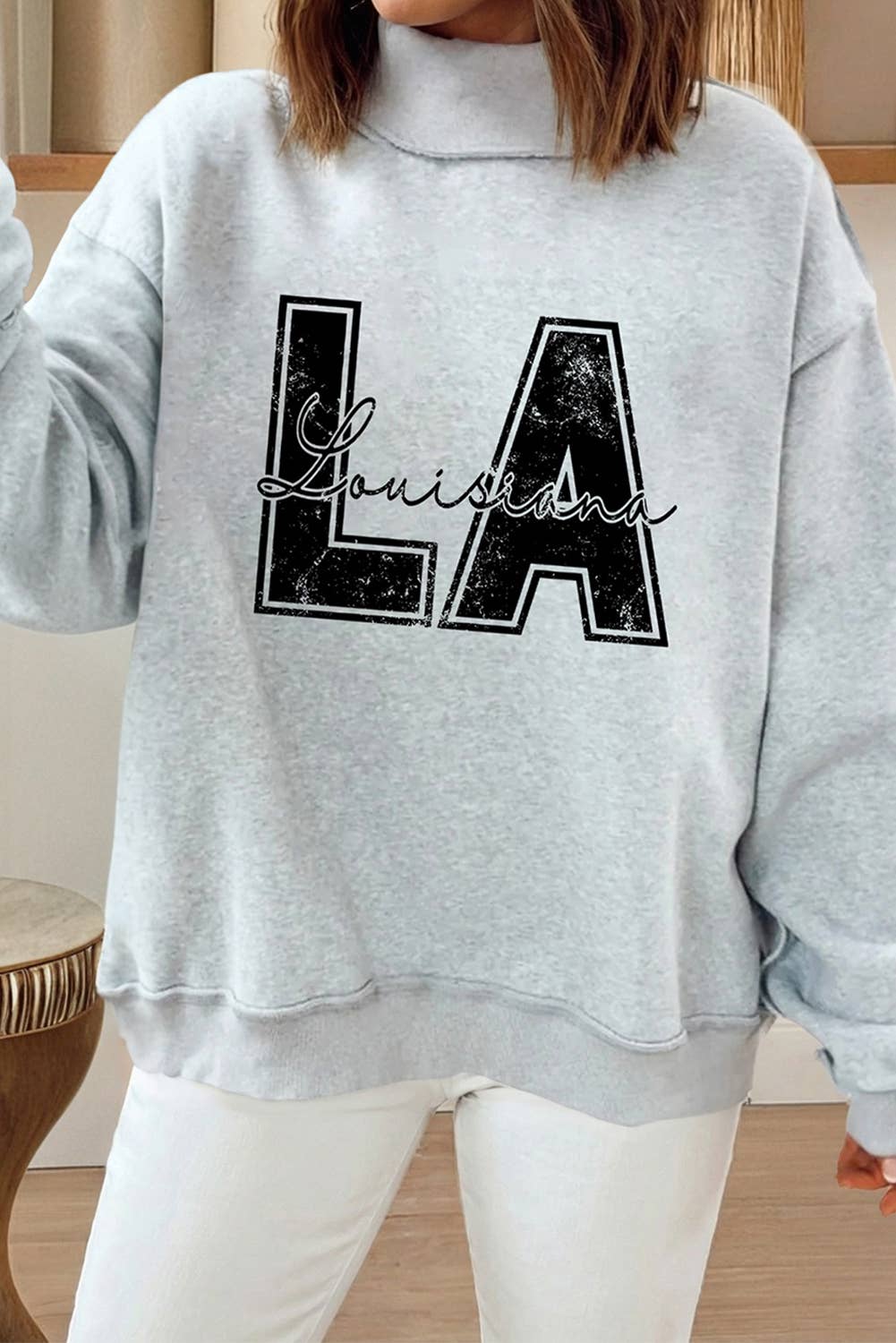 La/Tn/Ky/Al/Fl/Tx/Nyc Reversible Mock Neck Sweatshirt (S-Xl) T-Shirts, Hoodie | PodTeesHub.com