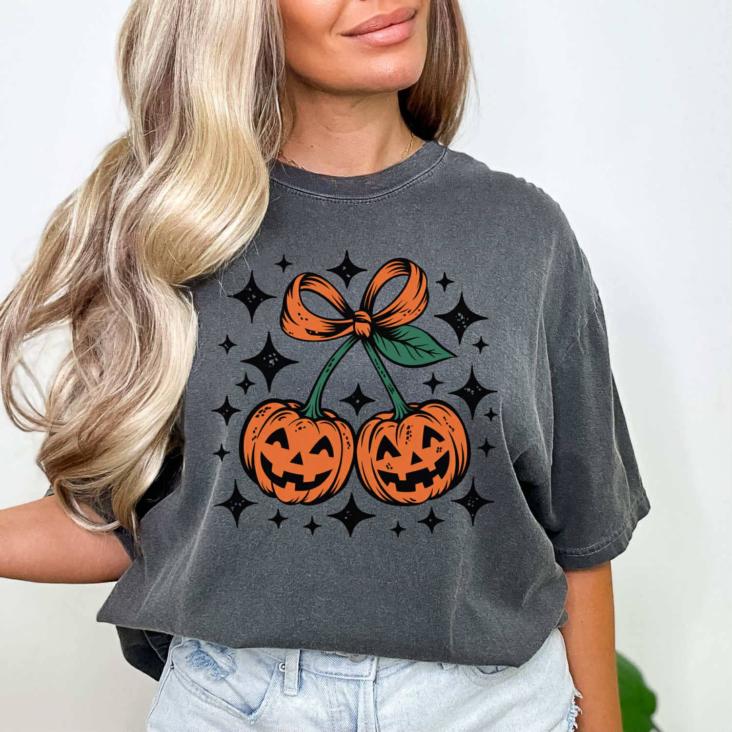Pumpkin Cherries Tee Hoodie, Sweatshirt | PodTeesHub.com