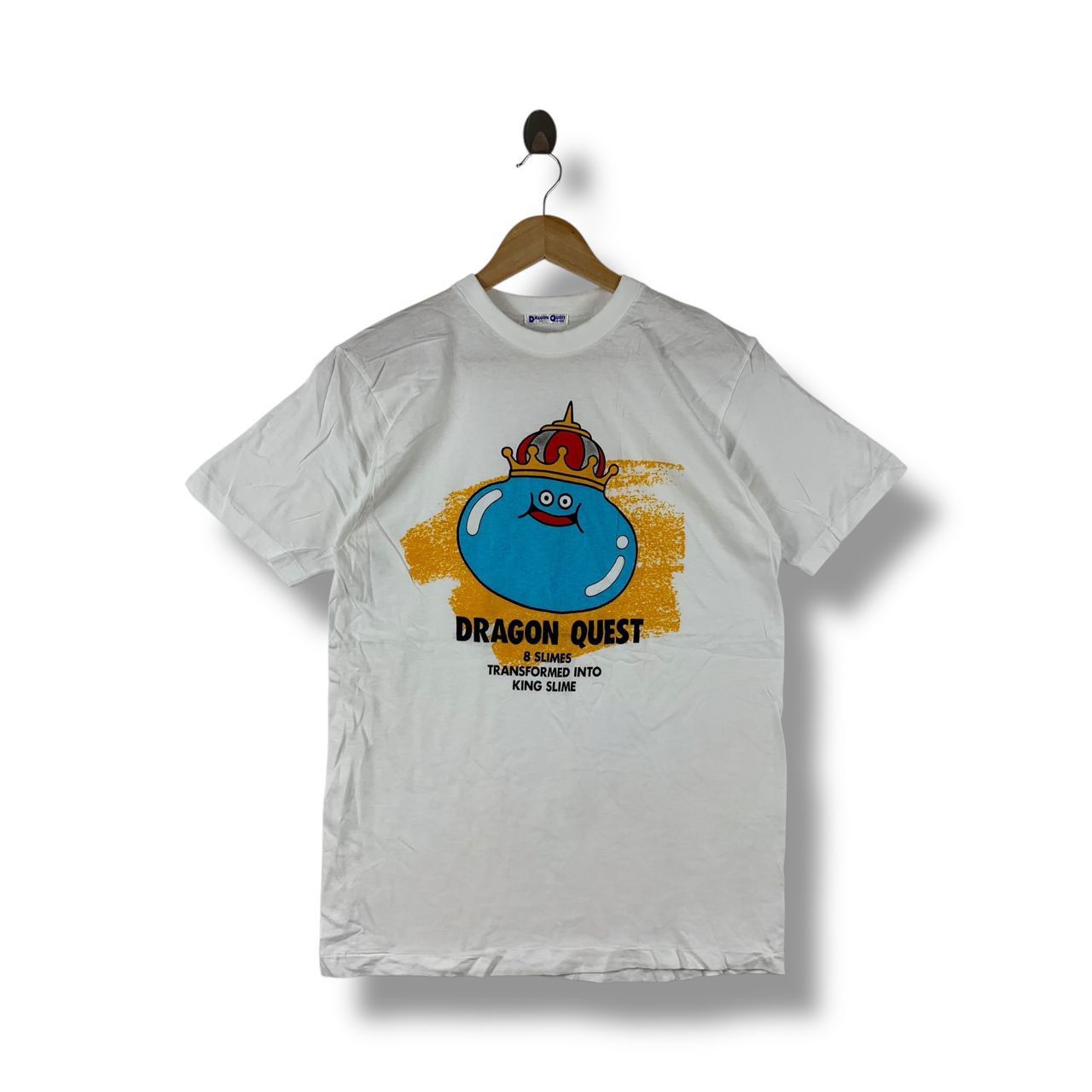 Japanese Brand X Vintage Vintage 90s Dragon Quest King Slime Video Games Printed Tee Hoodie, Sweatshirt | PodTeesHub.com
