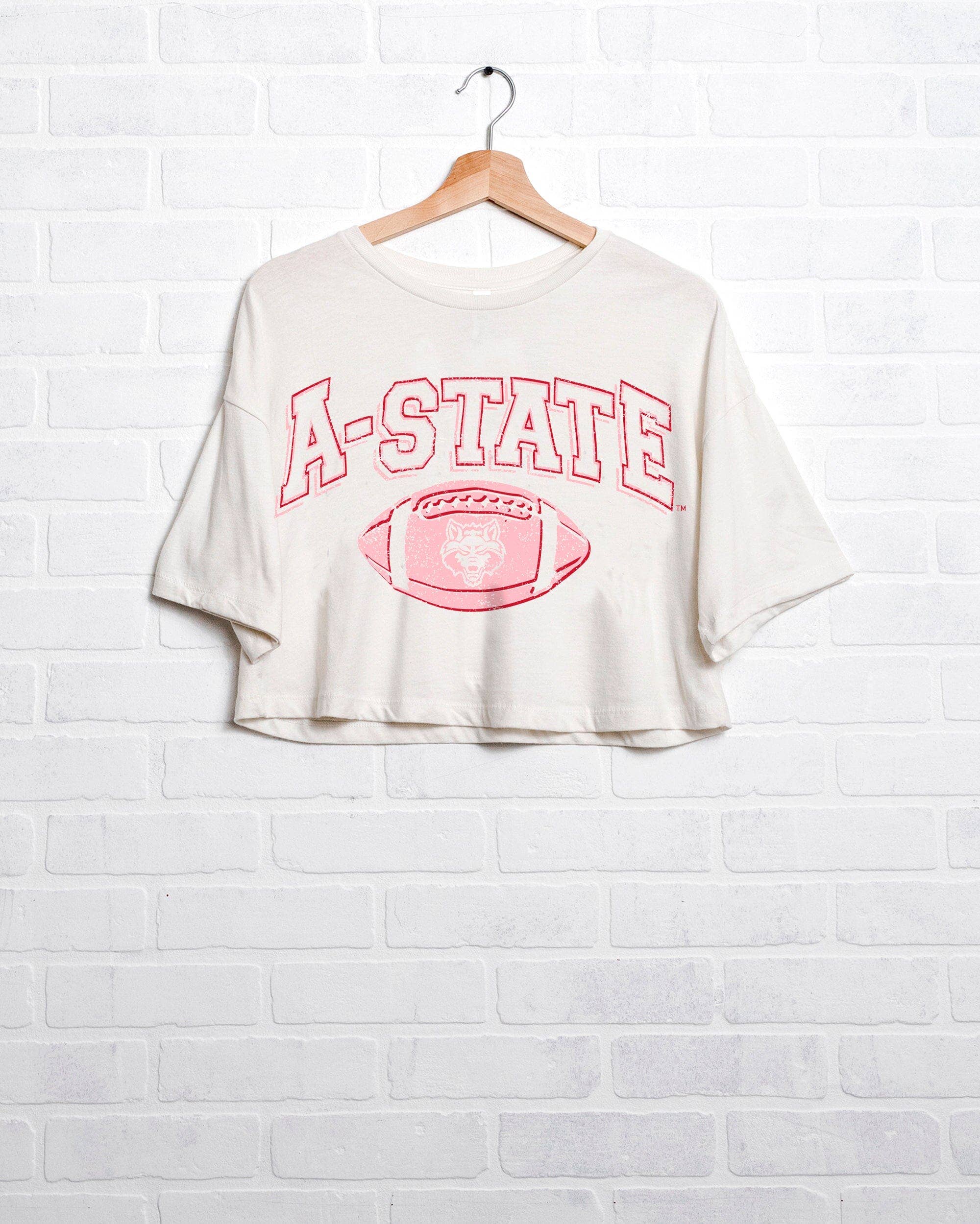 Arkansas State Red Wolves Wonka Football Cropped Tee Hoodie, Sweatshirt | PodTeesHub.com