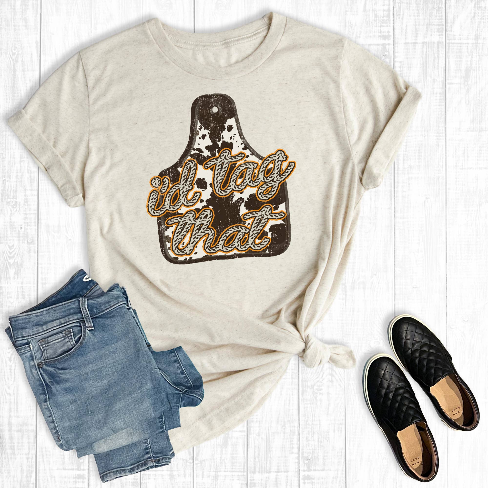 Western I'd Tag That Graphic Tee Hoodie, Sweatshirt | PodTeesHub.com