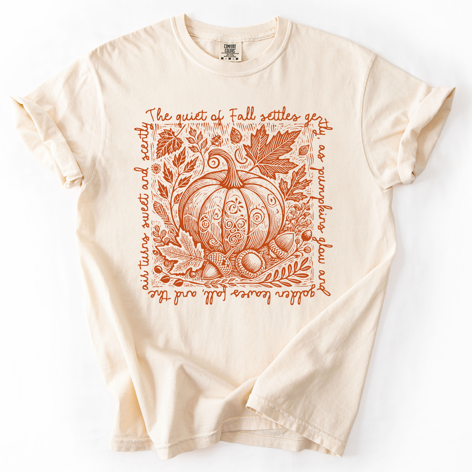 Fall Quote, Pumpkin, Autumn, Minimalist, Pretty T-Shirt Hoodie, Sweatshirt | PodTeesHub.com