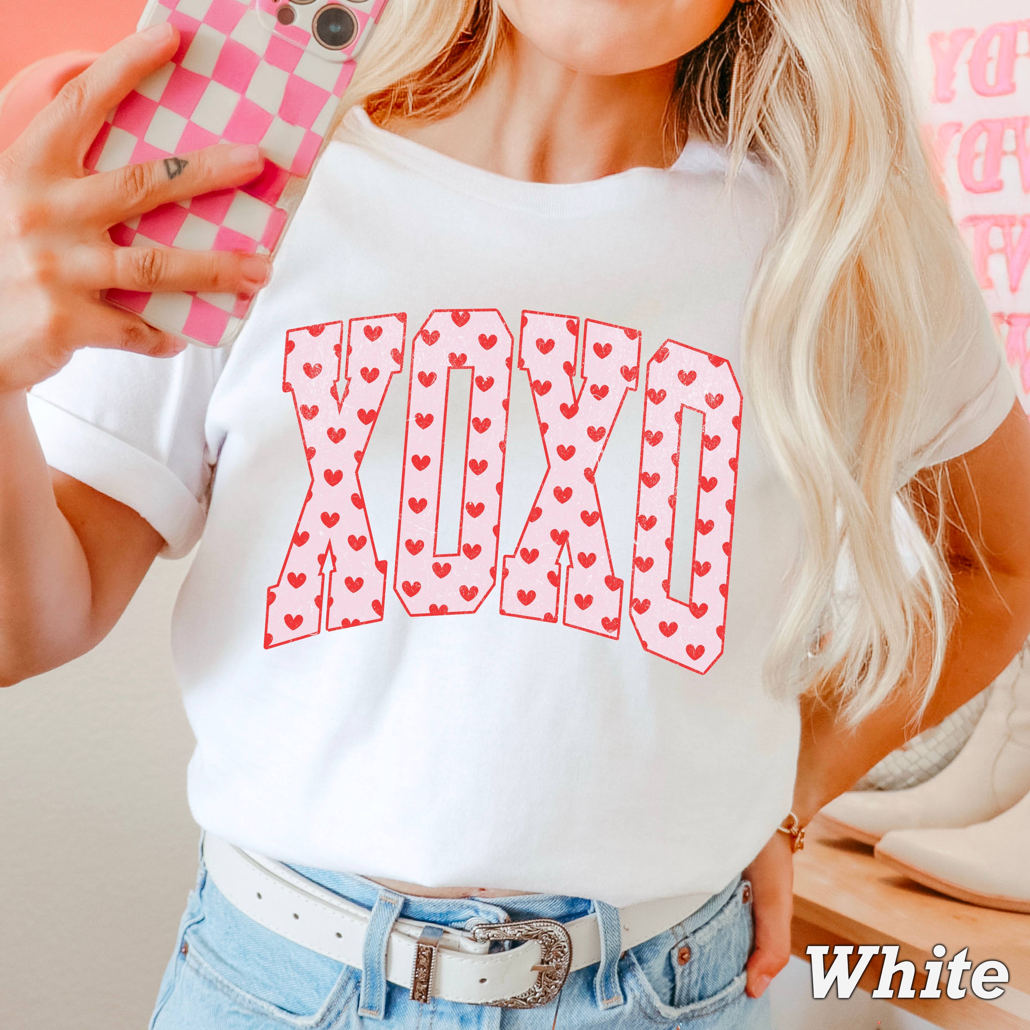 Xoxo Valentine’S Day Shirt | Comfort Colors Hoodie, Sweatshirt | PodTeesHub.com