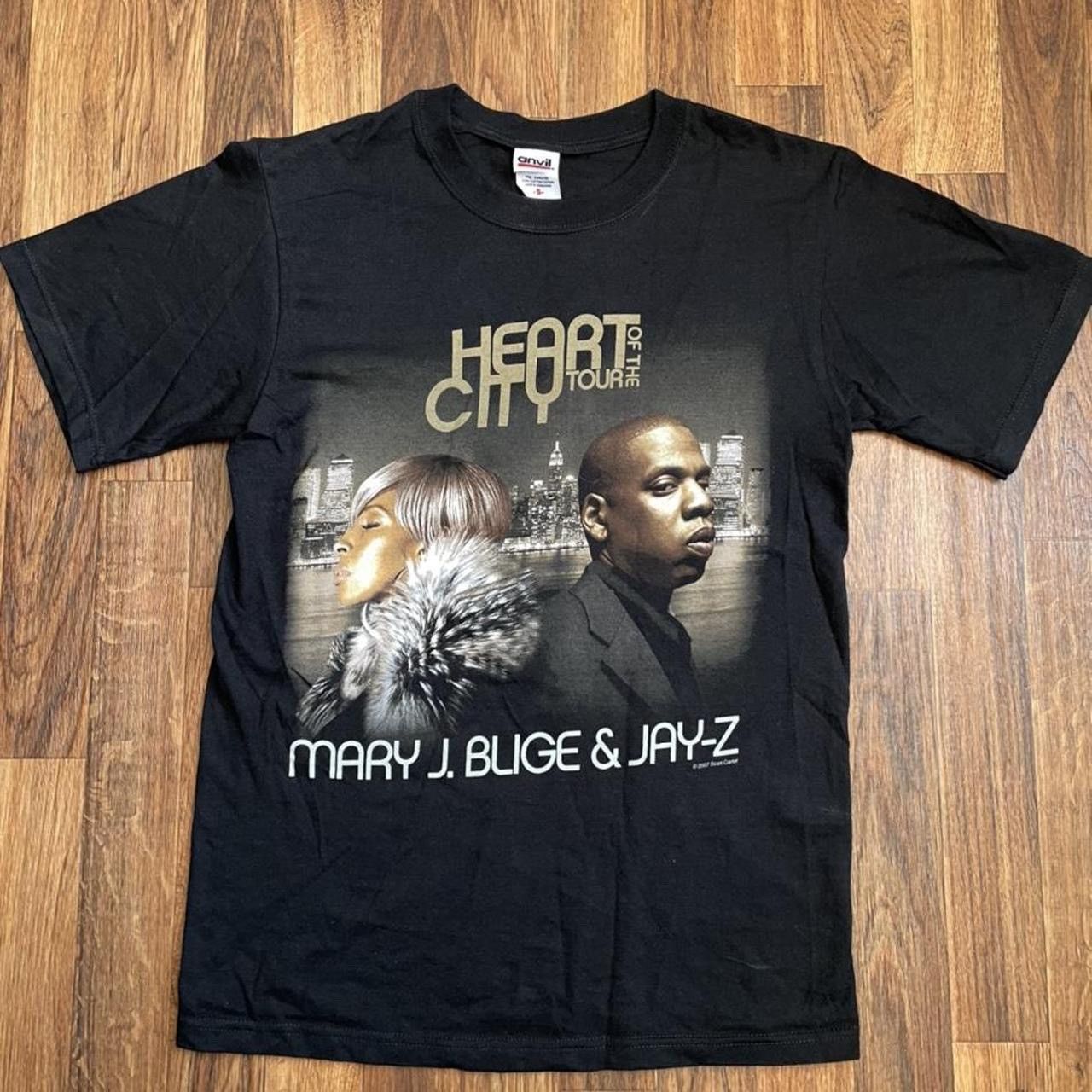 Vintage 2007 Mary J Blige Jay Z Heart Of The City Tour Sz Sm T-Shirts, Hoodie, Sweatshirt | PodTeesHub.com