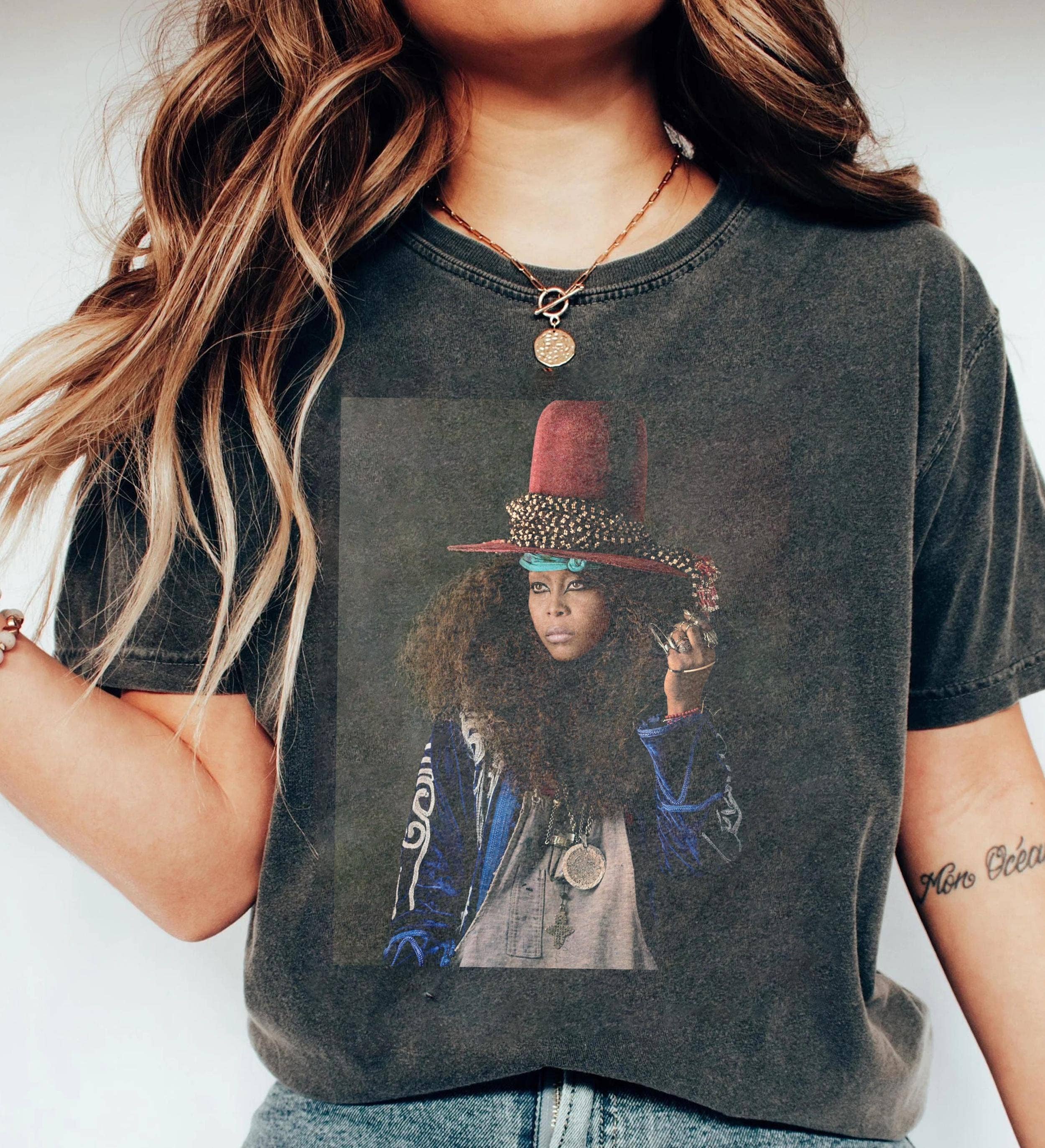 Erykah Badu Retro Music Tee - Unisex Gift For Fans in 2024 Hoodie, Sweatshirt | PodTeesHub.com