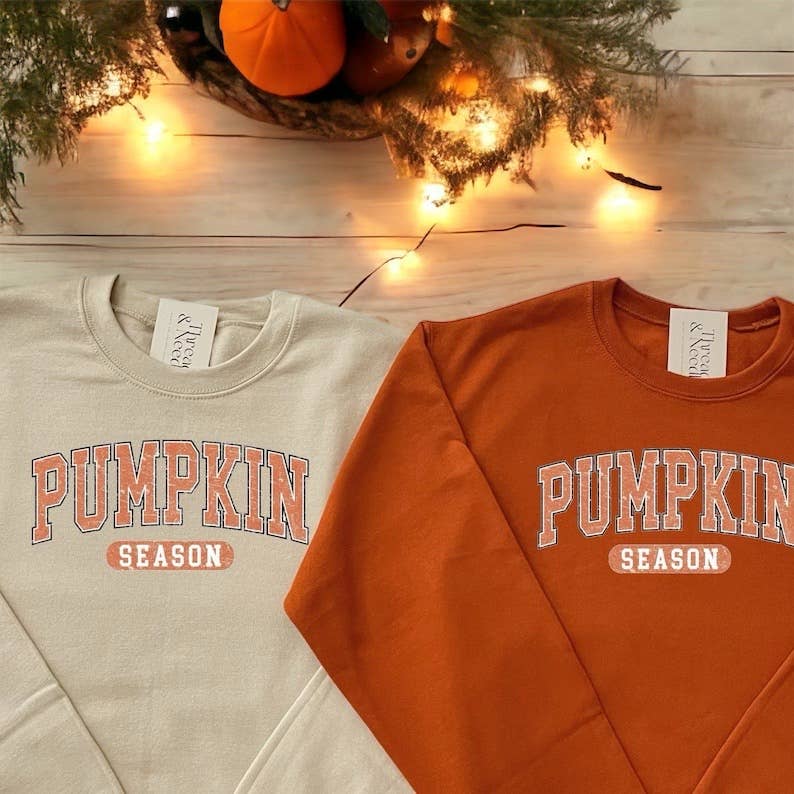 Pumpkin Season Crewneck Sweatshirt T-Shirts, Hoodie | PodTeesHub.com