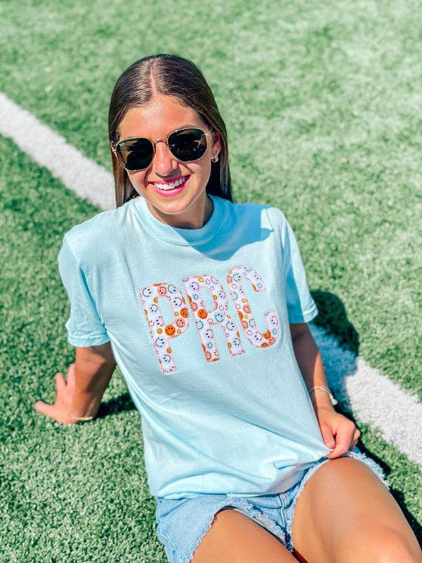 Custom Retro Happy's Pastel Applique Tee Hoodie, Sweatshirt | PodTeesHub.com