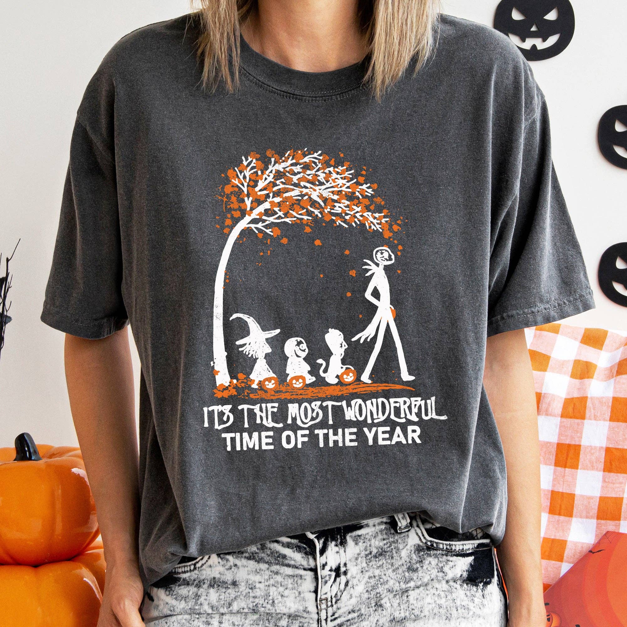 Orange Tree Retro Halloween T-Shirt Hoodie, Sweatshirt | PodTeesHub.com