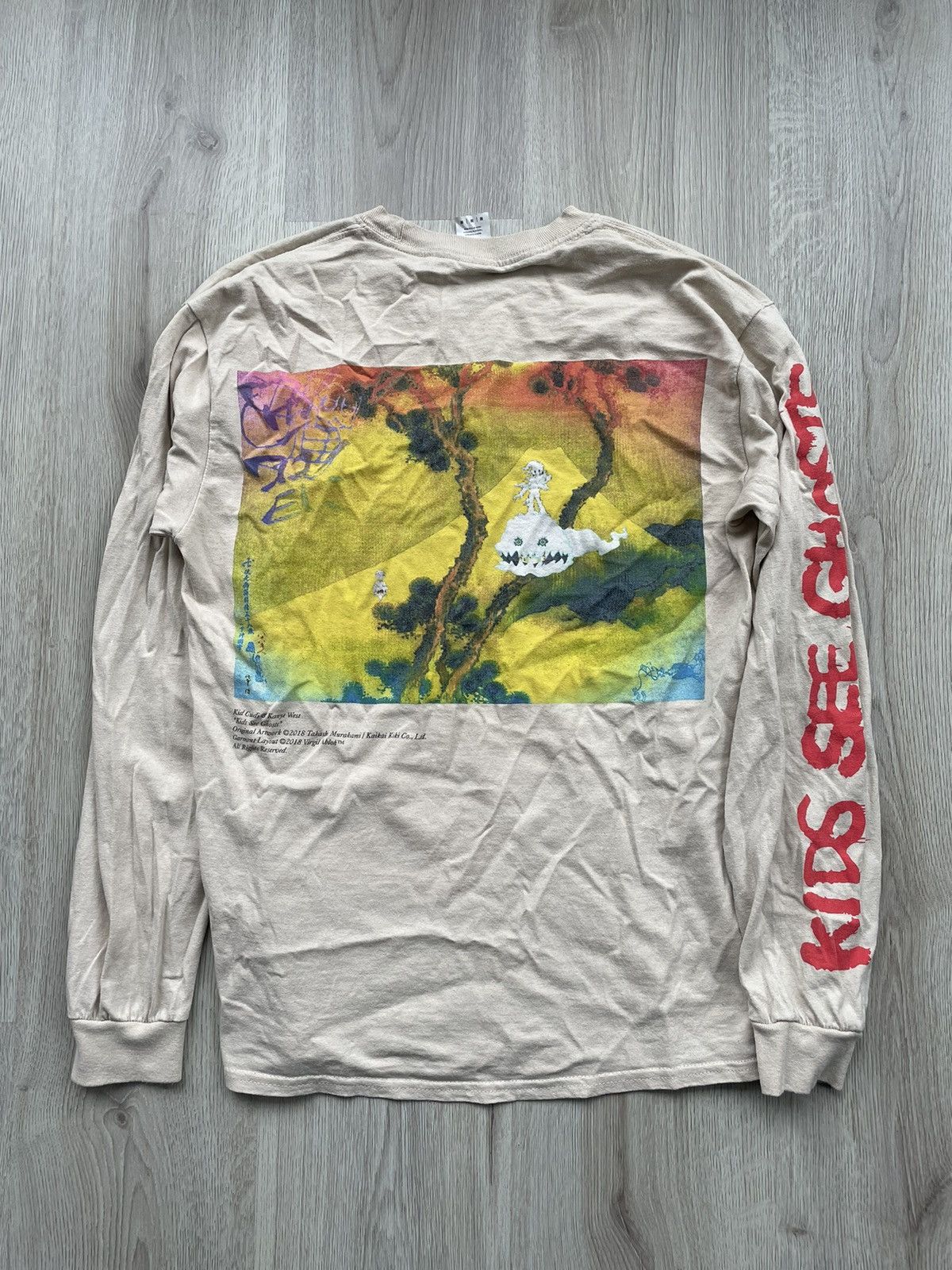 Takashi Murakami X Virgil Abloh Kanye West Kids See Ghosts Longsleeve T-Shirts, Hoodie, Sweatshirt | PodTeesHub.com