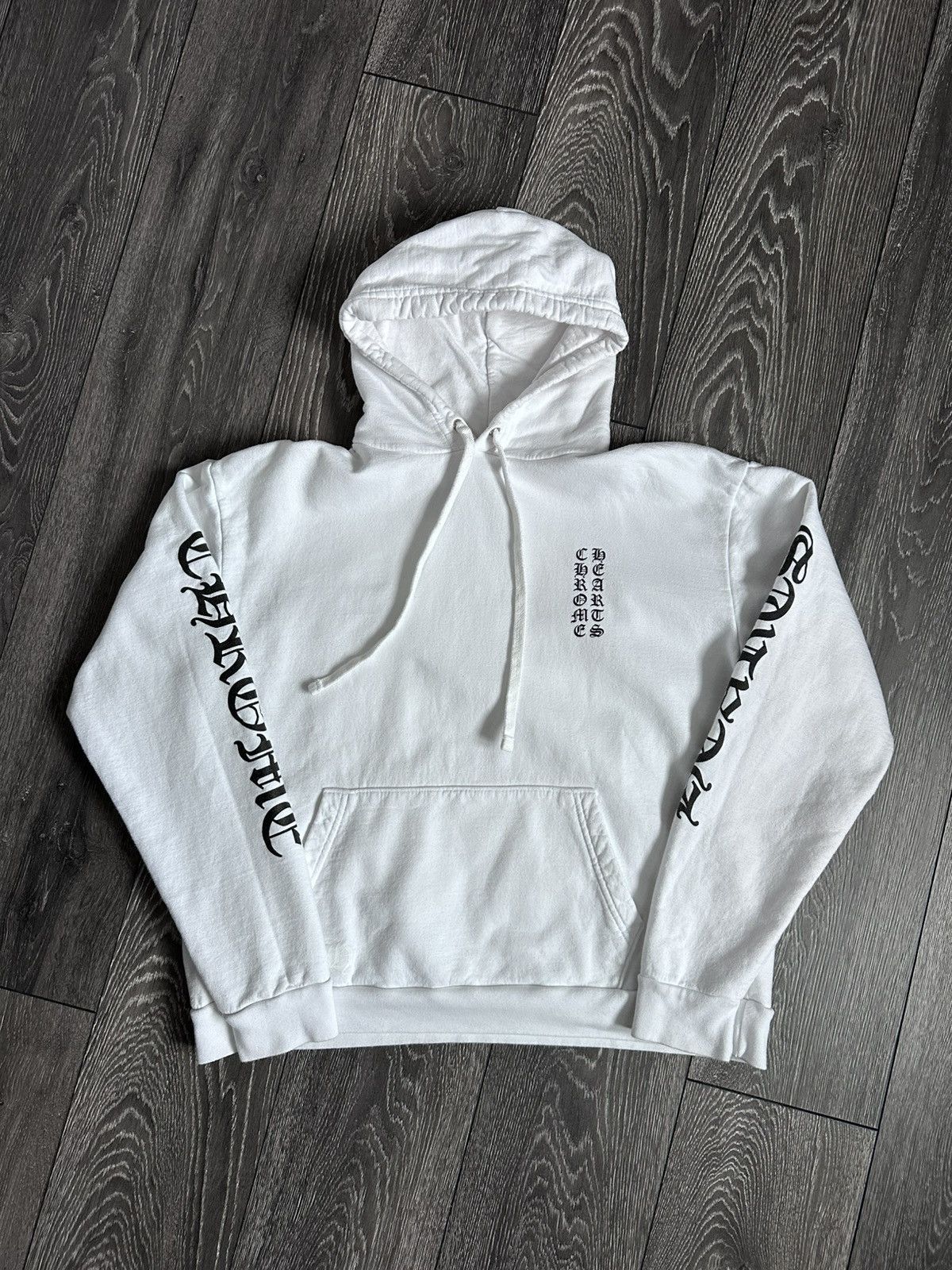 Hearts Chrome Hearts Vertical Logo White Hoodie T-Shirts, Sweatshirt | PodTeesHub.com