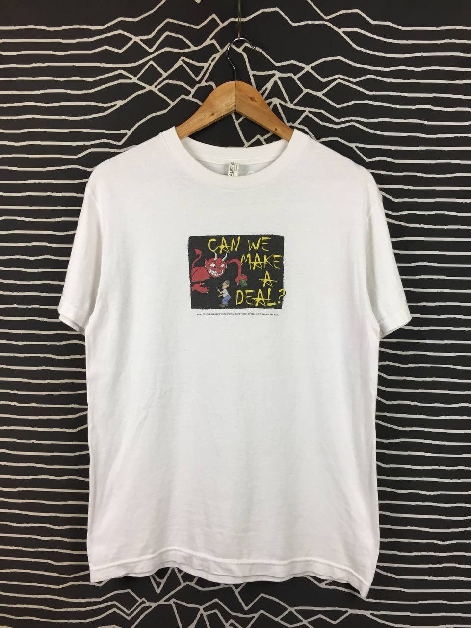 Vintage Vtg Can We Make A Deal Edgy Dark Humor Devil Graphic Tee Hoodie, Sweatshirt | PodTeesHub.com
