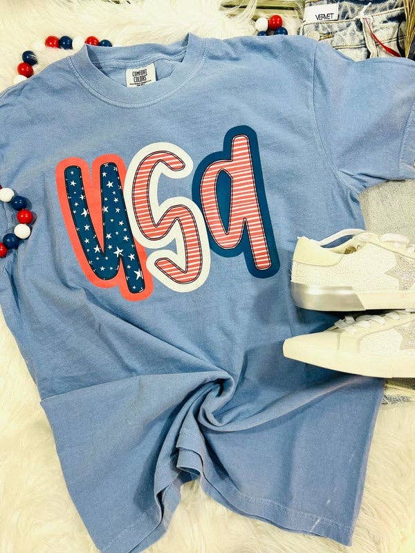 USA Star's and Stripes Tee Hoodie, Sweatshirt | PodTeesHub.com