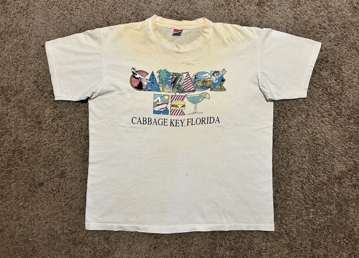 Vintage Vtg 90s Thrashed Cabage Key Florida T Shirt Xl Hoodie, Sweatshirt | PodTeesHub.com