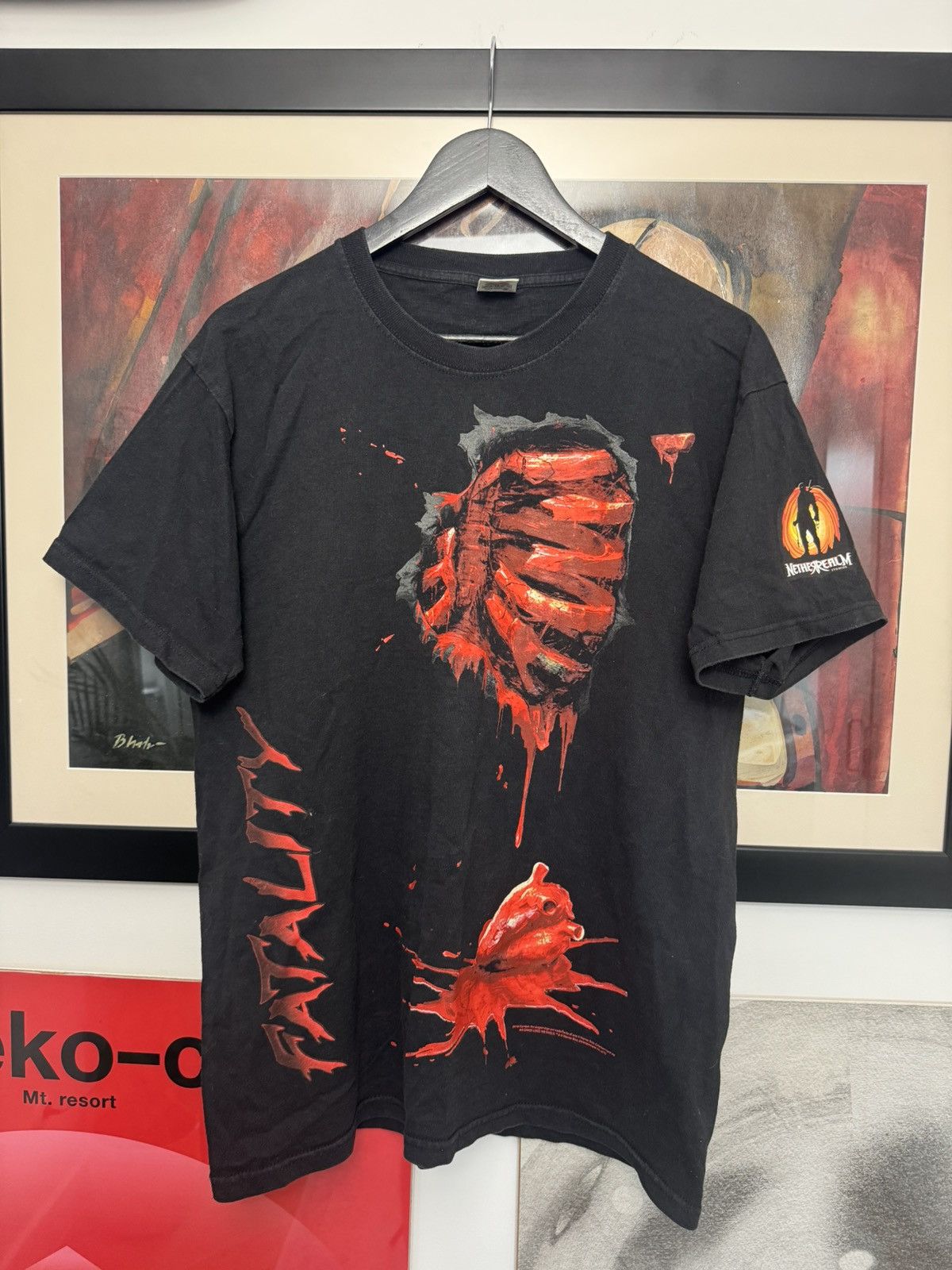 Vintage Y2k Mortal Combat Video Game Tee Fatality Finish Him Hoodie, Sweatshirt | PodTeesHub.com