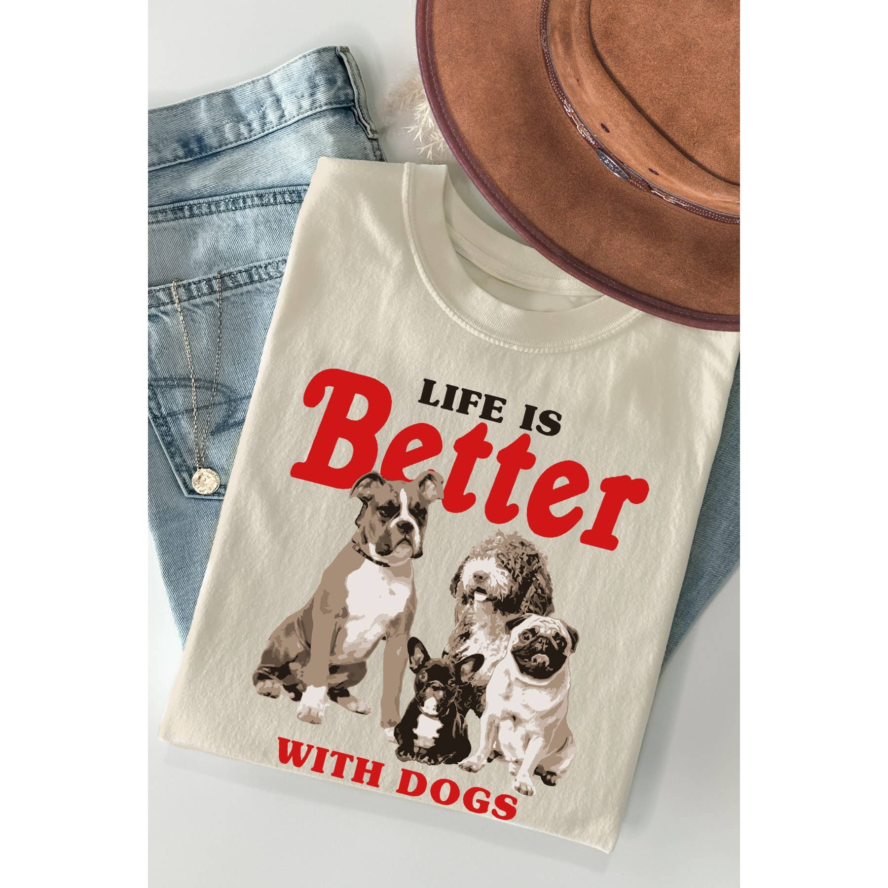 Life Is Better with Dogs Short Sleeve T Shirt Hoodie, Sweatshirt | PodTeesHub.com
