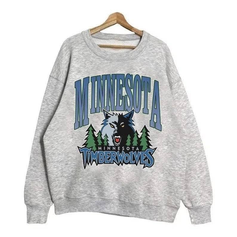 Minnesota Timberwolves Sweatshirt - 2023-24 Season Vintage T-Shirts, Hoodie | PodTeesHub.com