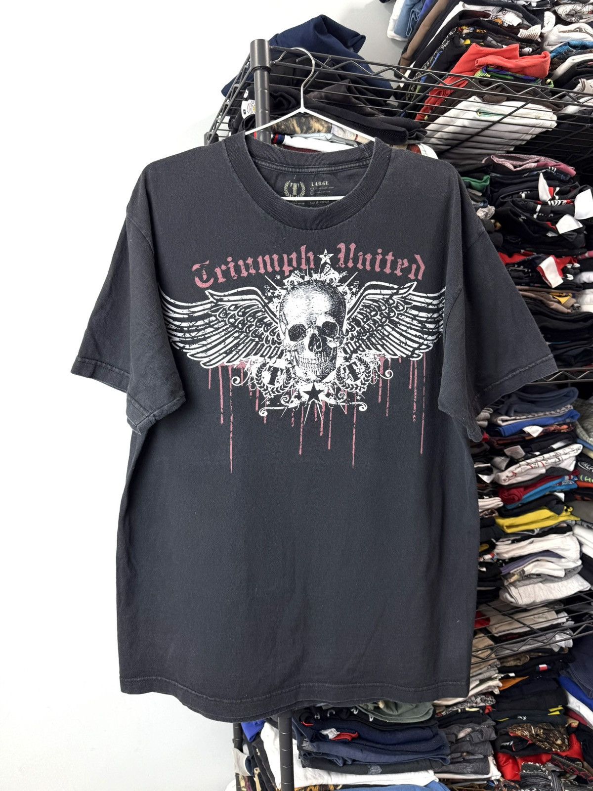 Vintage Triumph United T Shirt Affliction Hysteric Glamour Hoodie, Sweatshirt | PodTeesHub.com