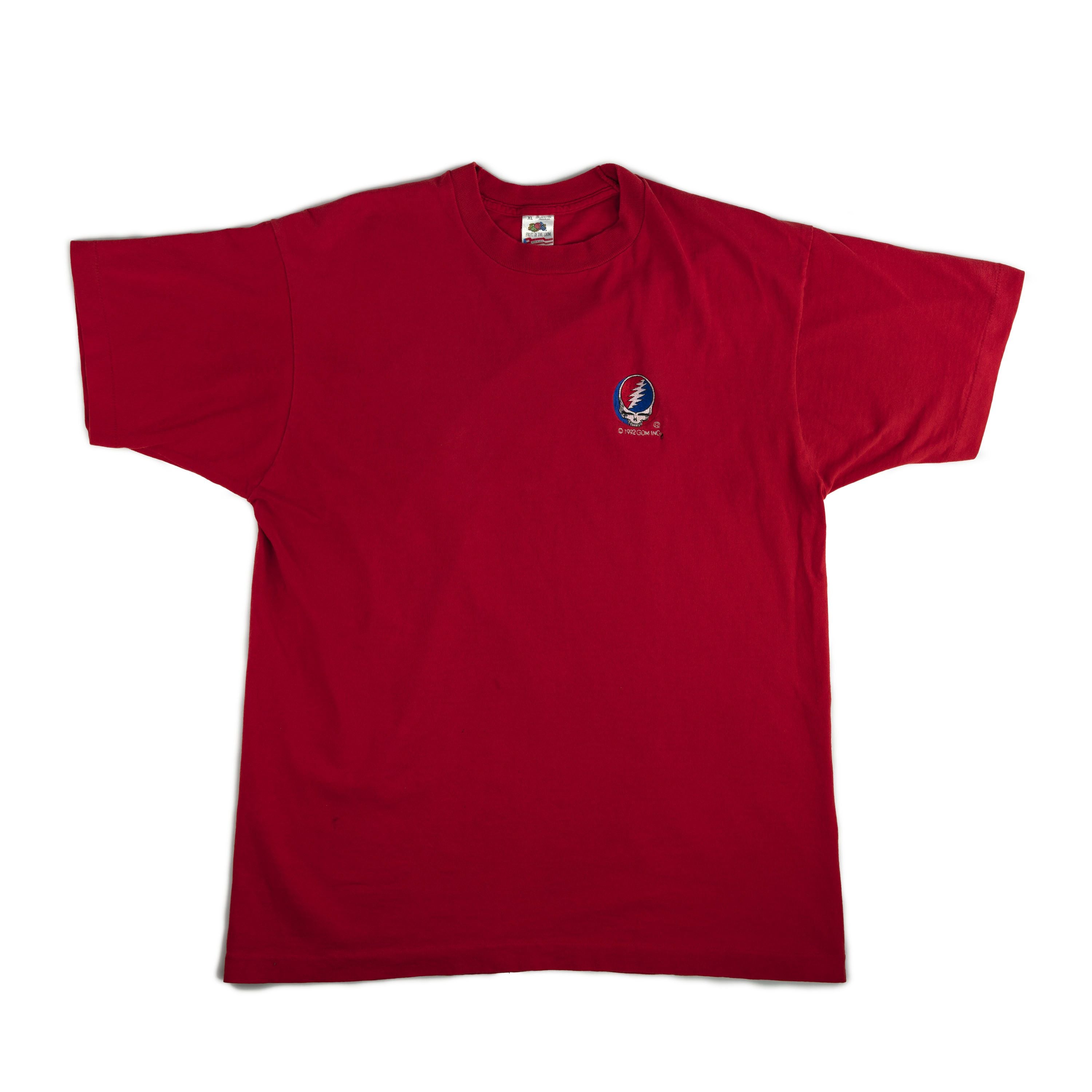 Band Tees Vintage 1992 Grateful Dead Embroidered Tee Shirt Hoodie, Sweatshirt | PodTeesHub.com