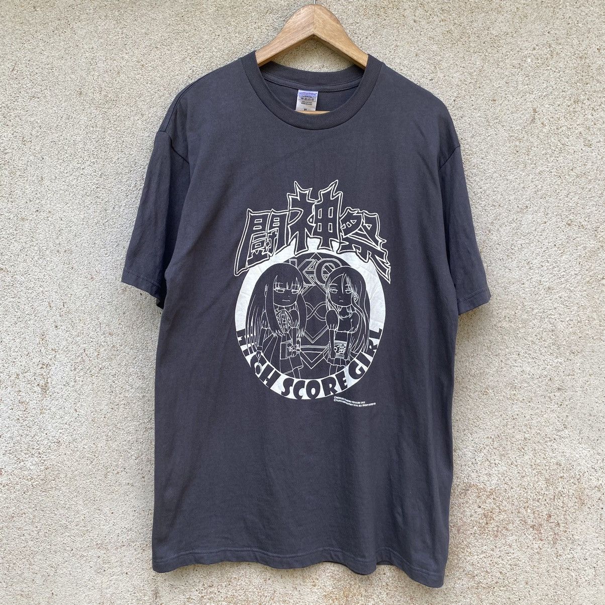Anime Vintage Faded High Score Girl Japanese Anime Tee Hoodie, Sweatshirt | PodTeesHub.com